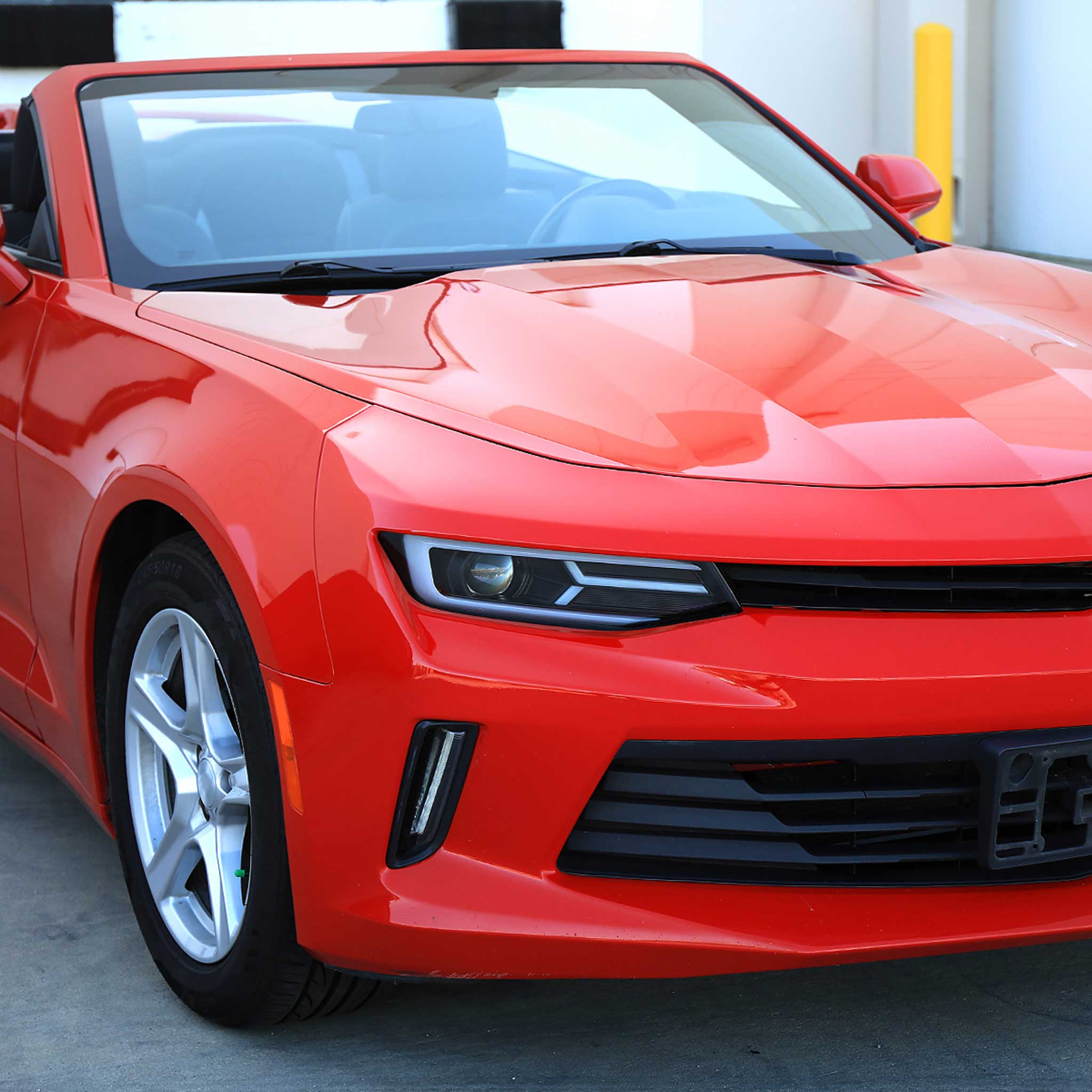 For Chevrolet Camaro 2016-2018 LED Strip Projector Headlights Turn Signal Lights Matte Black Housing Clear Lens - Image 9