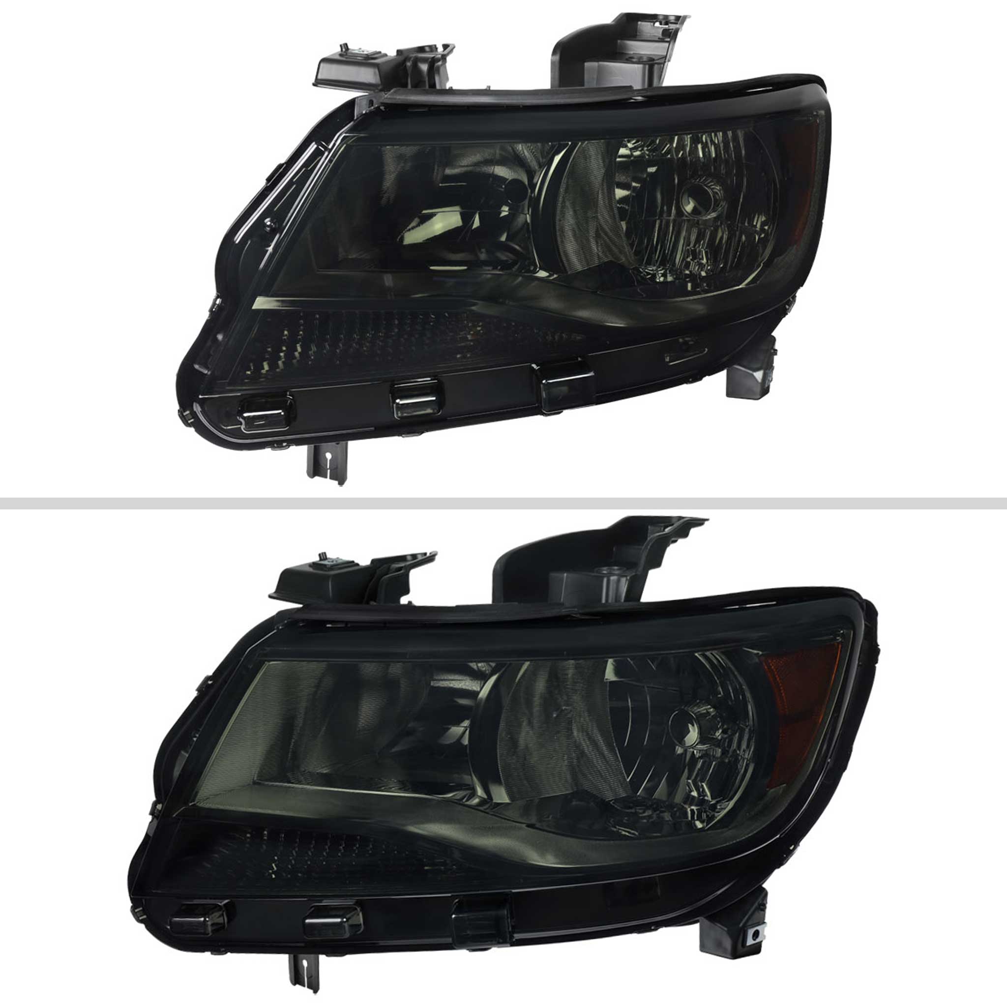 For Chevrolet Colorado 2015-2022 Factory Headlights Chrome Housing Smoked Lens - Image 2