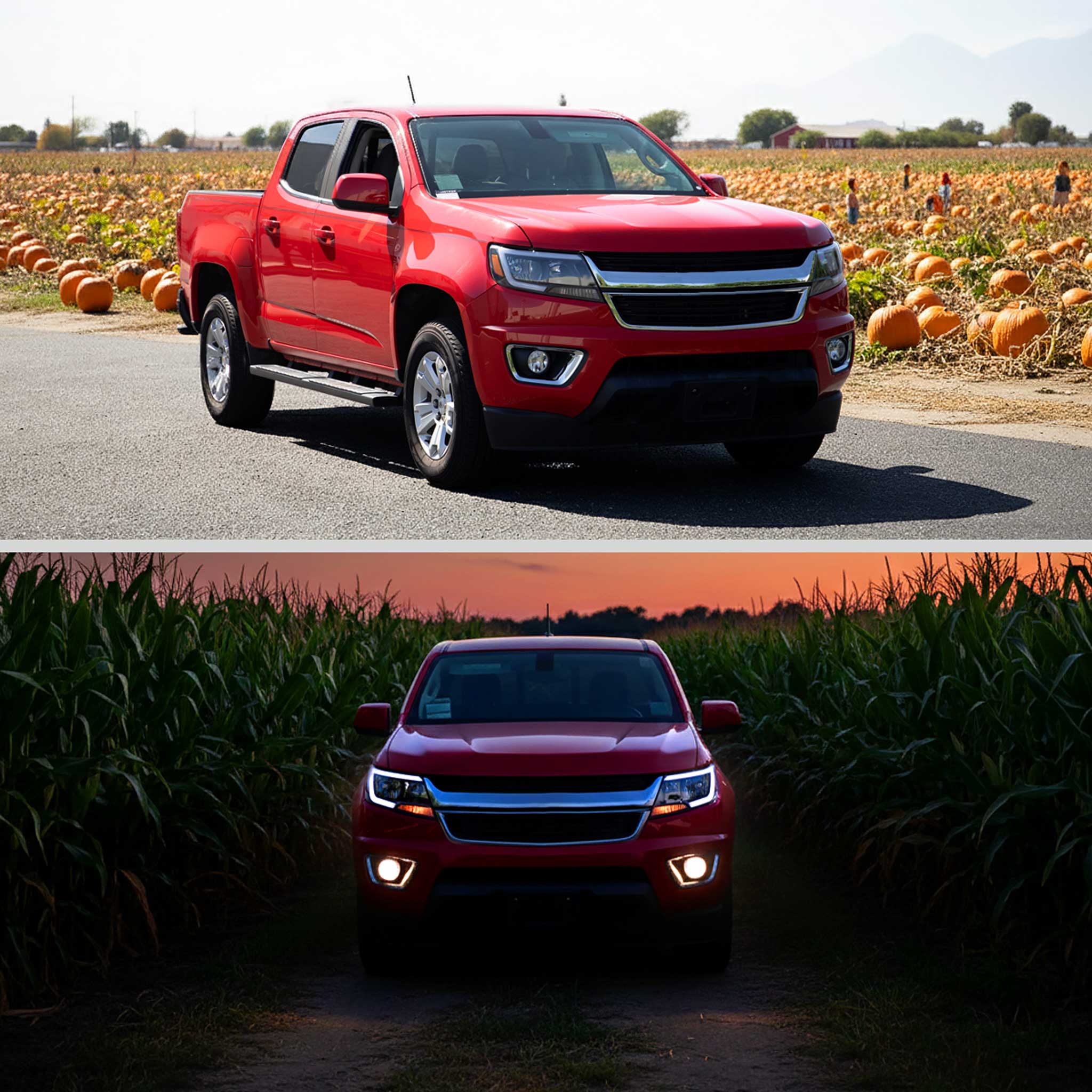 For Chevrolet Colorado 2015-2022 Factory Style Headlights Switchback LED Bar Turn Signal Black Housing Clear Lens - Image 9