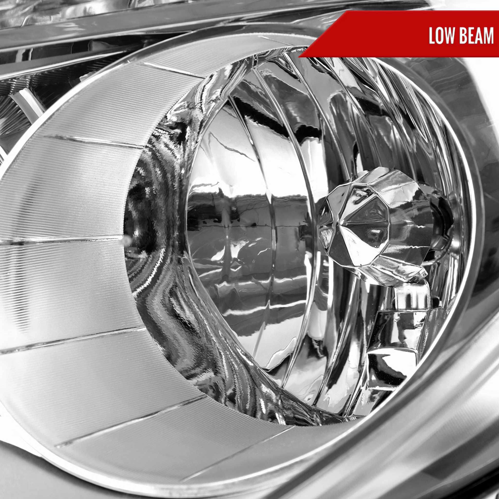 For Chevrolet Equinox 2010-2015 Factory Style Headlights Chrome Housing Clear Lens - Image 3