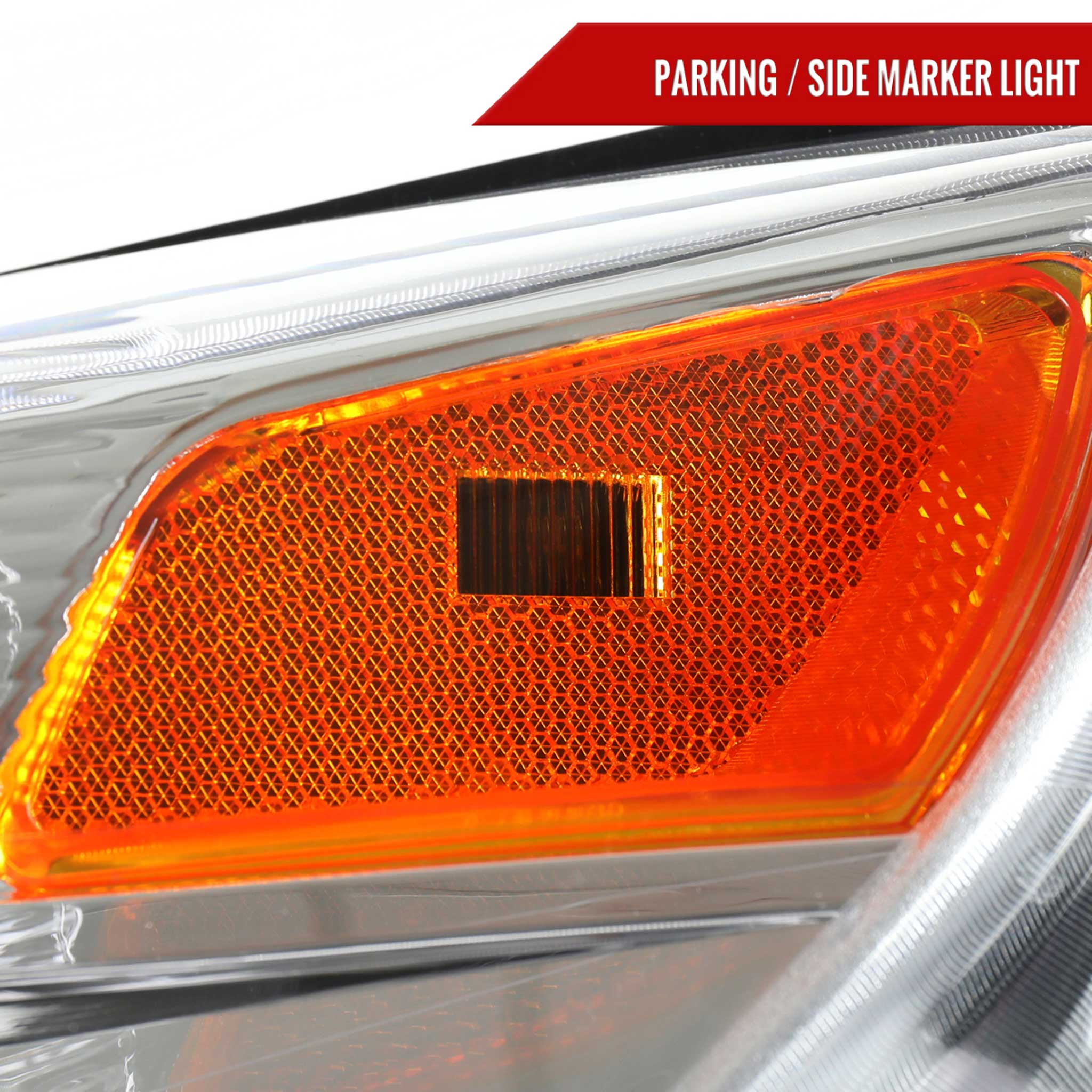 For Chevrolet Equinox 2010-2015 Factory Style Headlights Chrome Housing Clear Lens - Image 6
