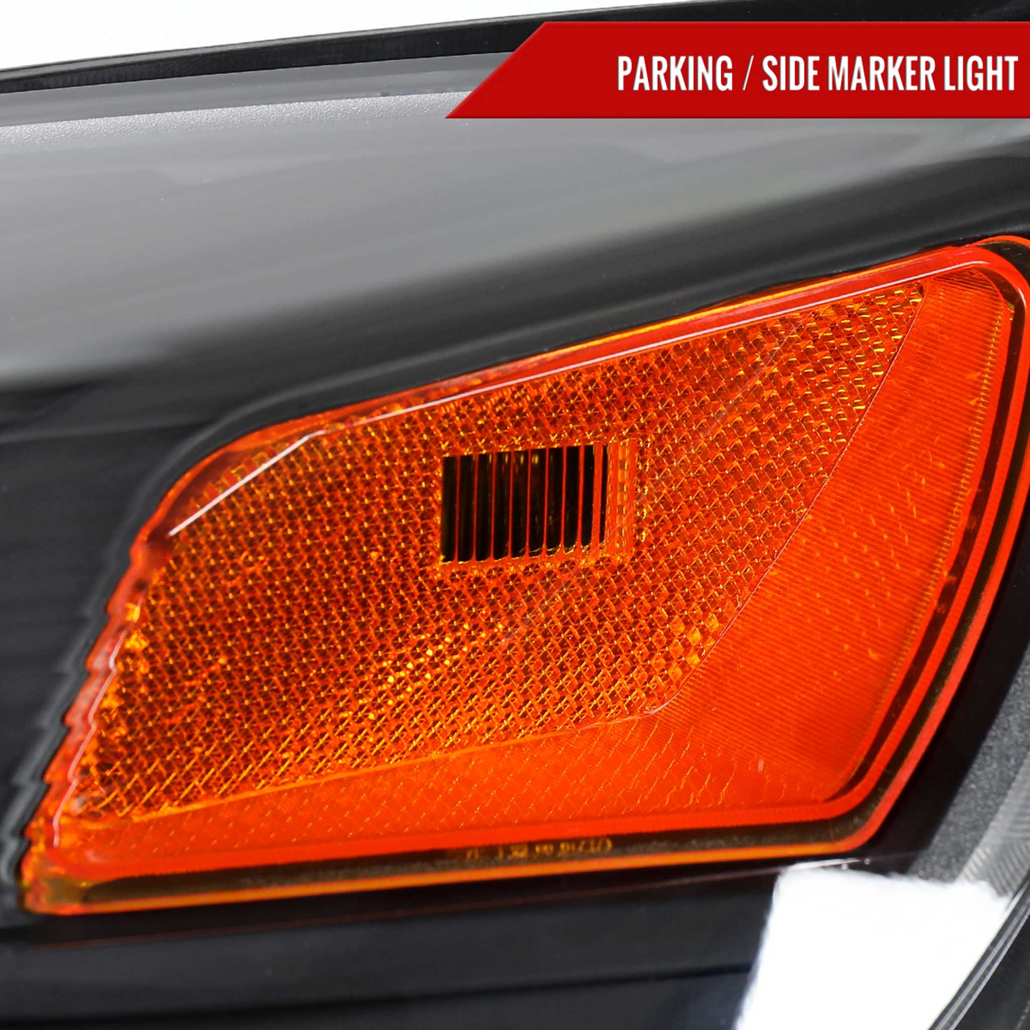 For Chevrolet Equinox 2010-2015 Factory Style Headlights Matte Black Housing Clear Lens - Image 6