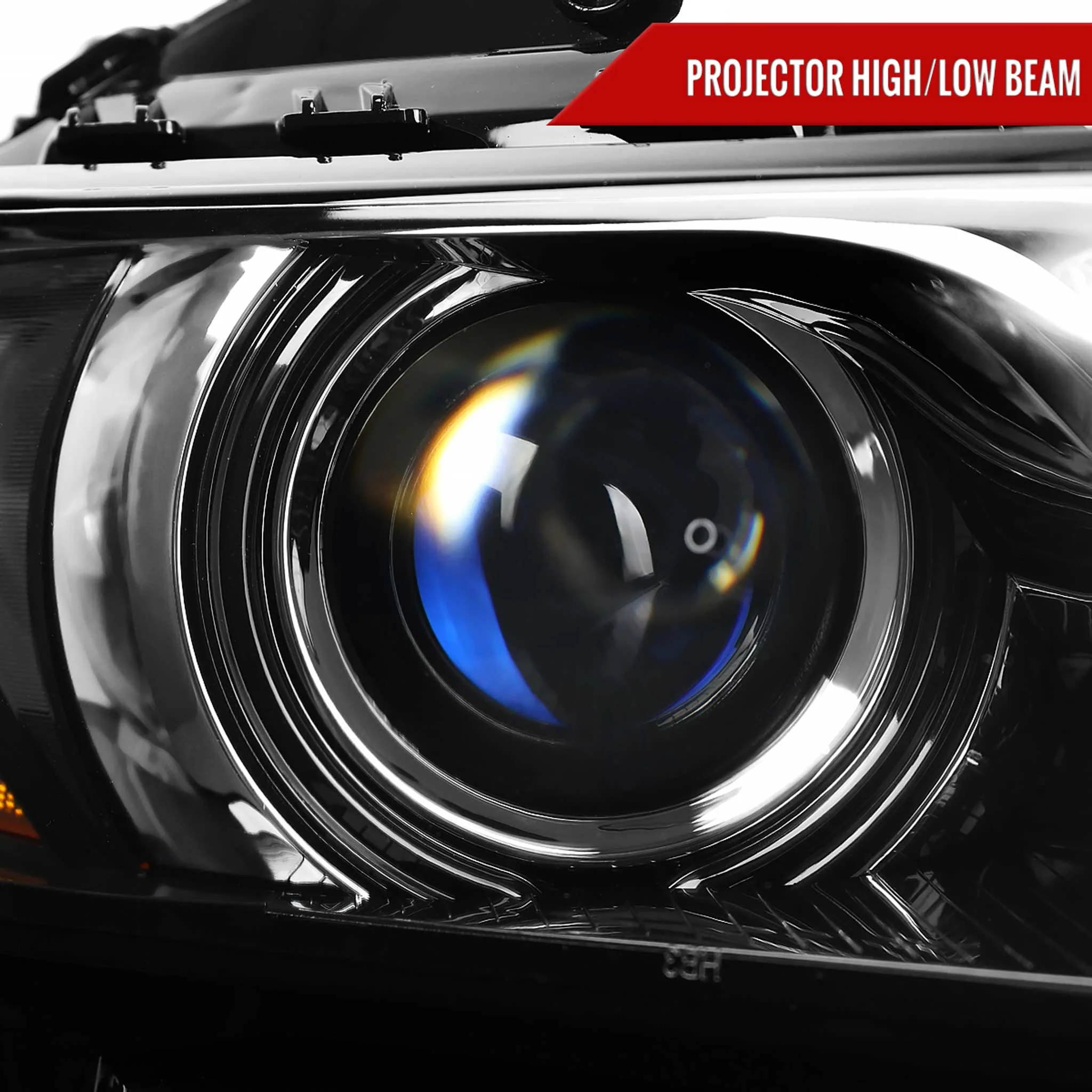 For Chevrolet Impala 2014-2020 Factory Style Projector Headlight - Passenger Side Jet Black Housing Clear Lens - Image 3