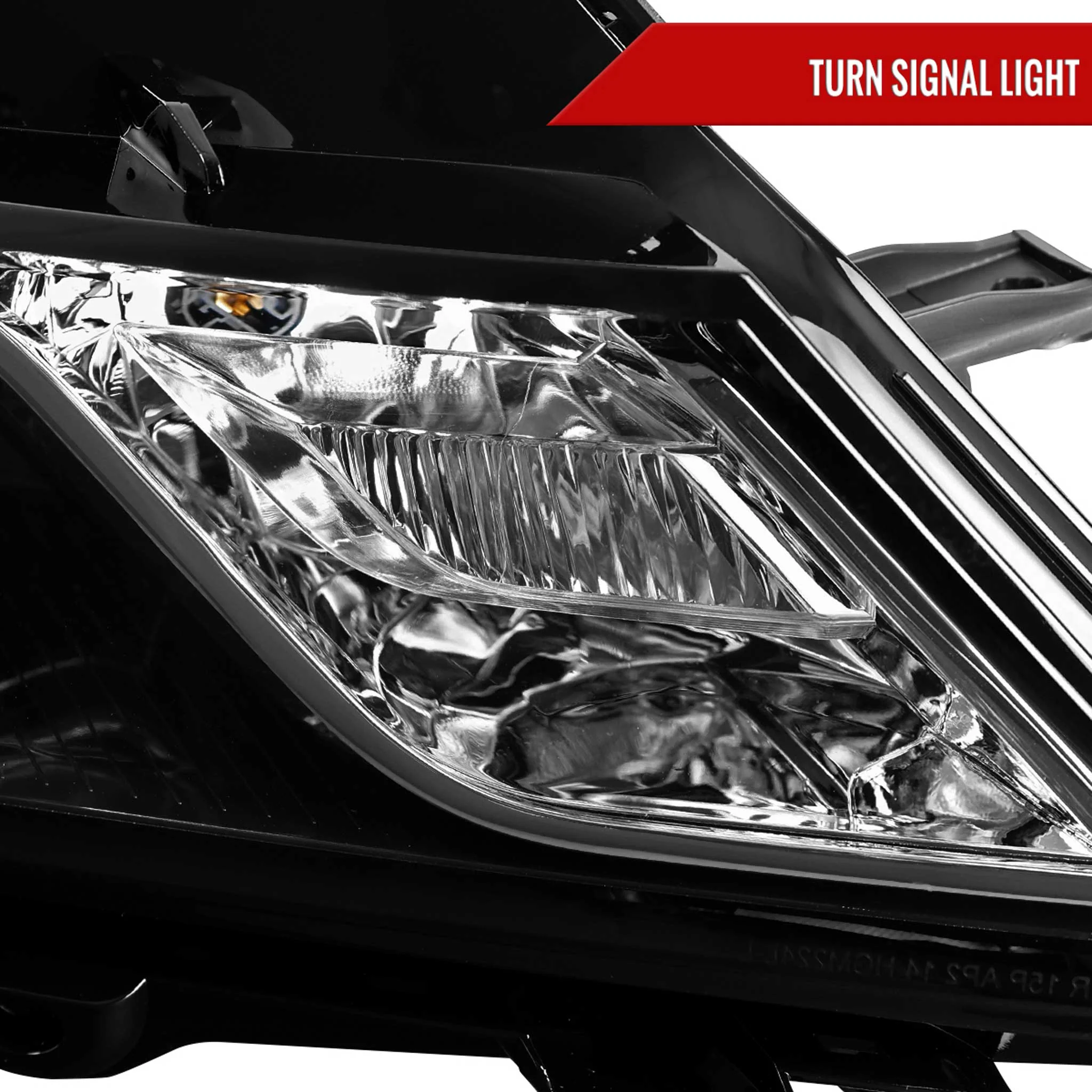 For Chevrolet Impala 2014-2020 Factory Style Projector Headlight - Passenger Side Jet Black Housing Clear Lens - Image 4