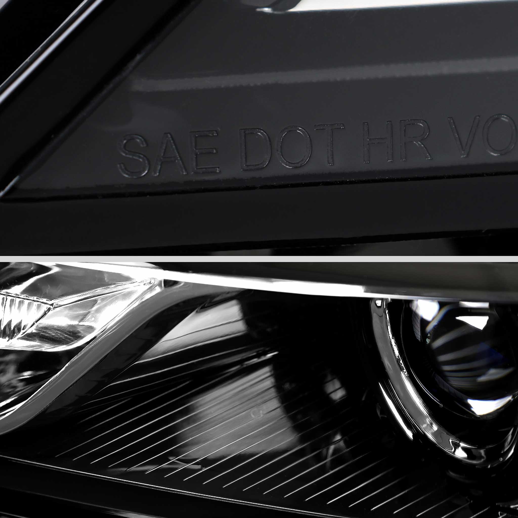 For Chevrolet Impala 2014-2020 Factory Style Projector Headlights Driver Side Jet Black Housing Clear Lens - Image 6