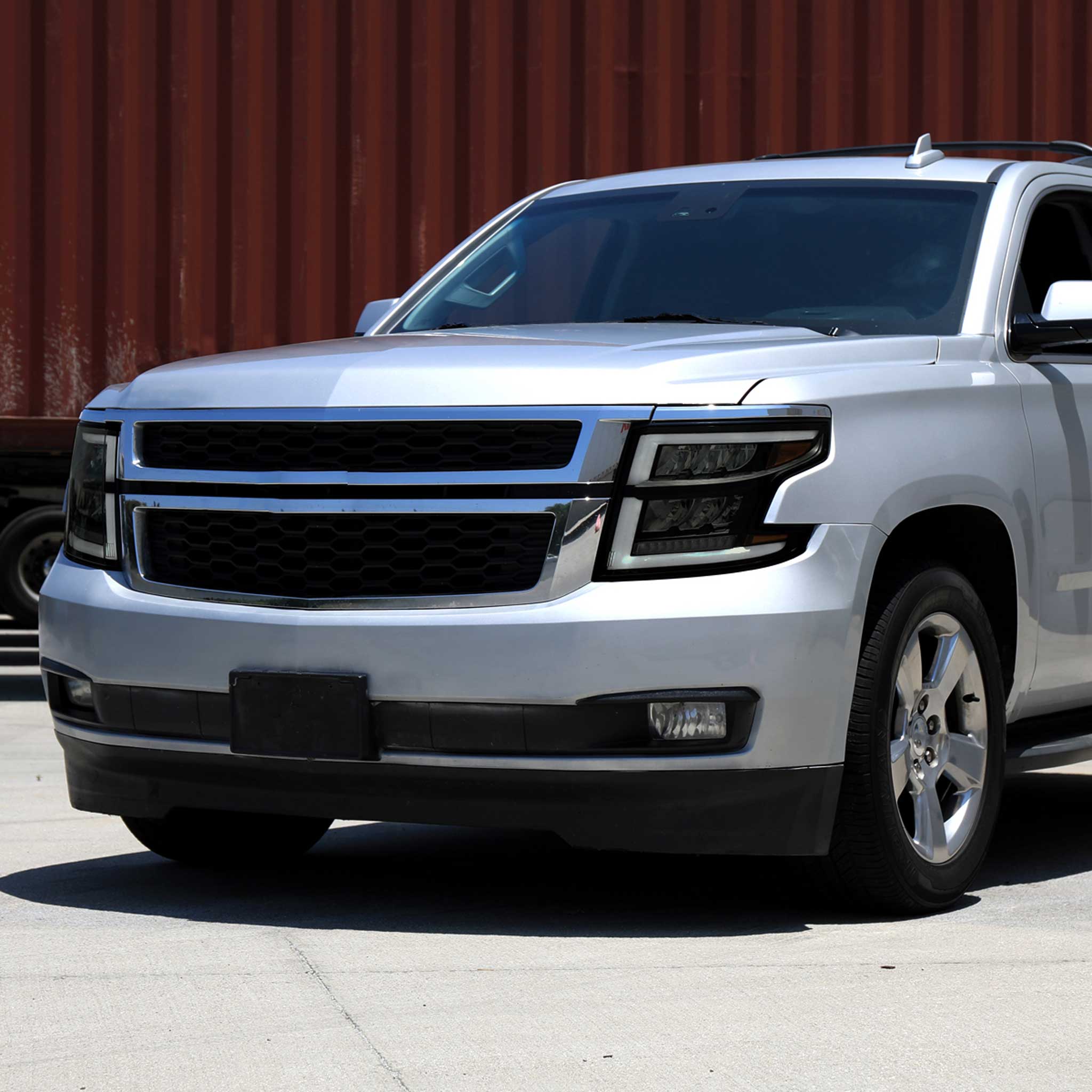 For Chevrolet Tahoe 2015-2020 Full LED DRL Sequential Headlights Matte Black Housing Smoked Lens - Image 9