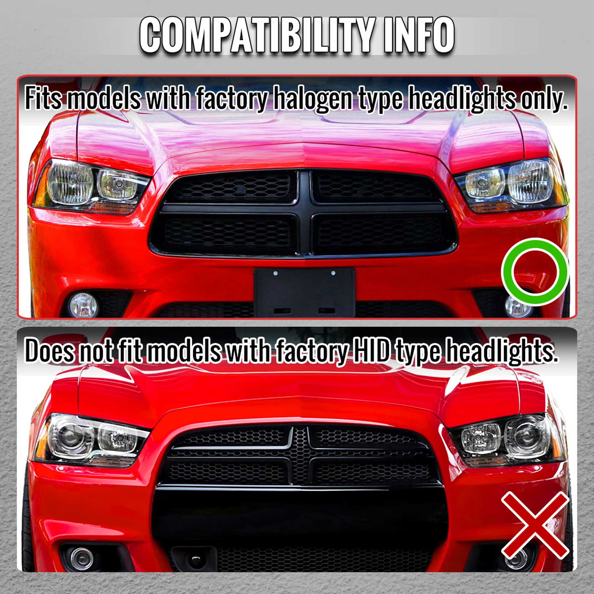 For Dodge Charger 2011-2014 Headlights LED DRL Light Strip Turn Signal Side Marker Black Housing Smoked Lens - Image 13