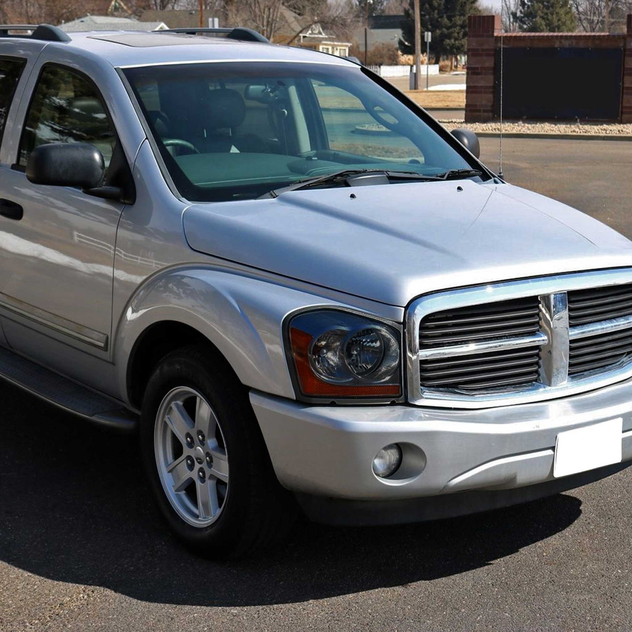 For Dodge Durango 2004-2006 Factory Style Headlights Chrome Housing Smoked Lens - Image 12