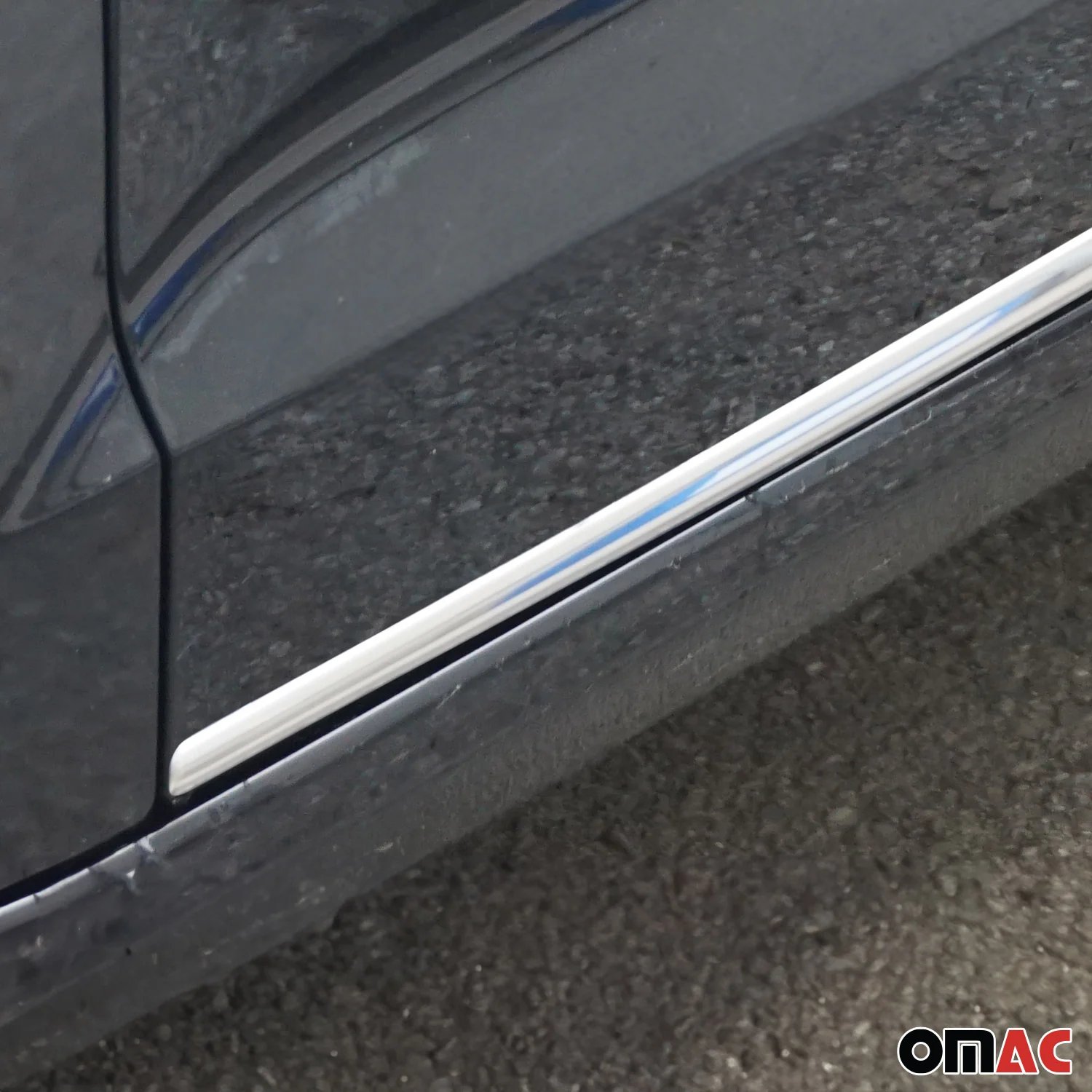 2016-2020 Dodge Neon Side Door Molding Trim Skirt Garnish Stainless Steel Silver 4 Pcs - Image 3