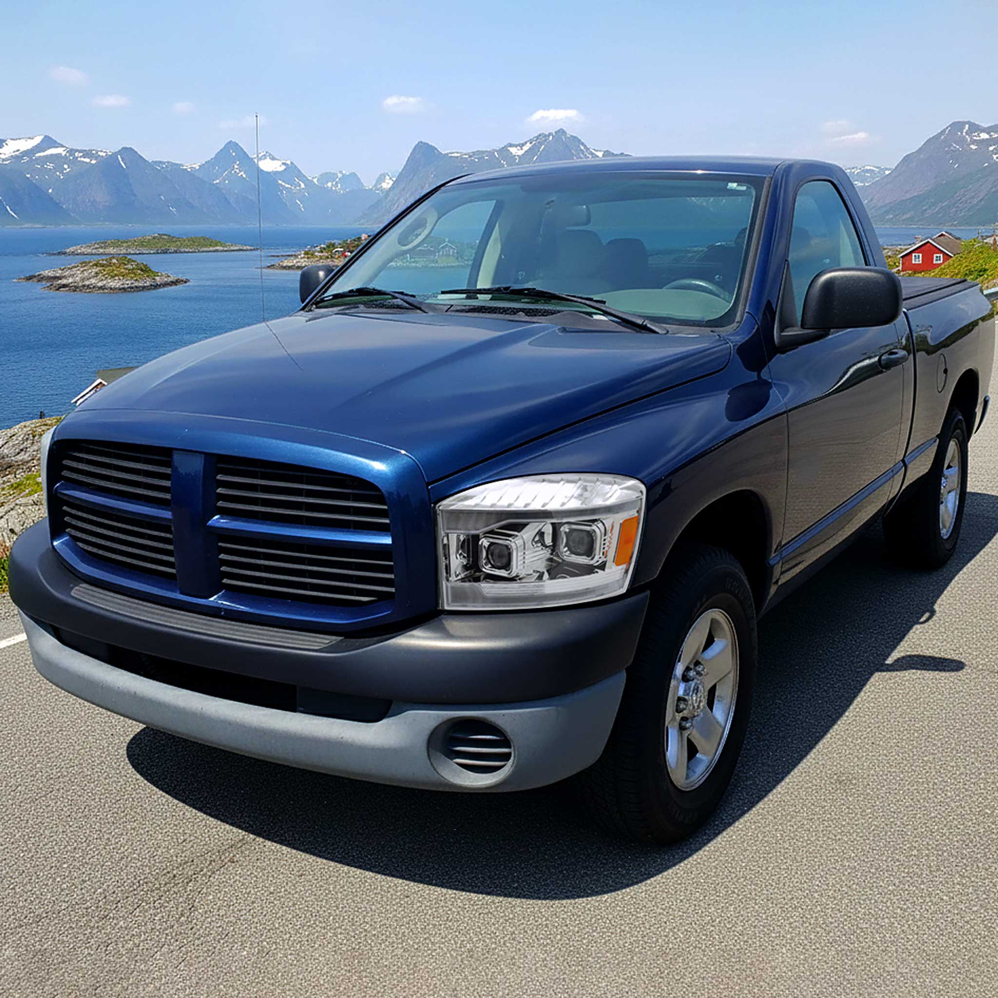 For Dodge RAM 1500 2006-08 / RAM 2500 3500 2006-09 Headlights Switchback LED Strips Turn Signals DRL Chrome Housing Lens - Image 10