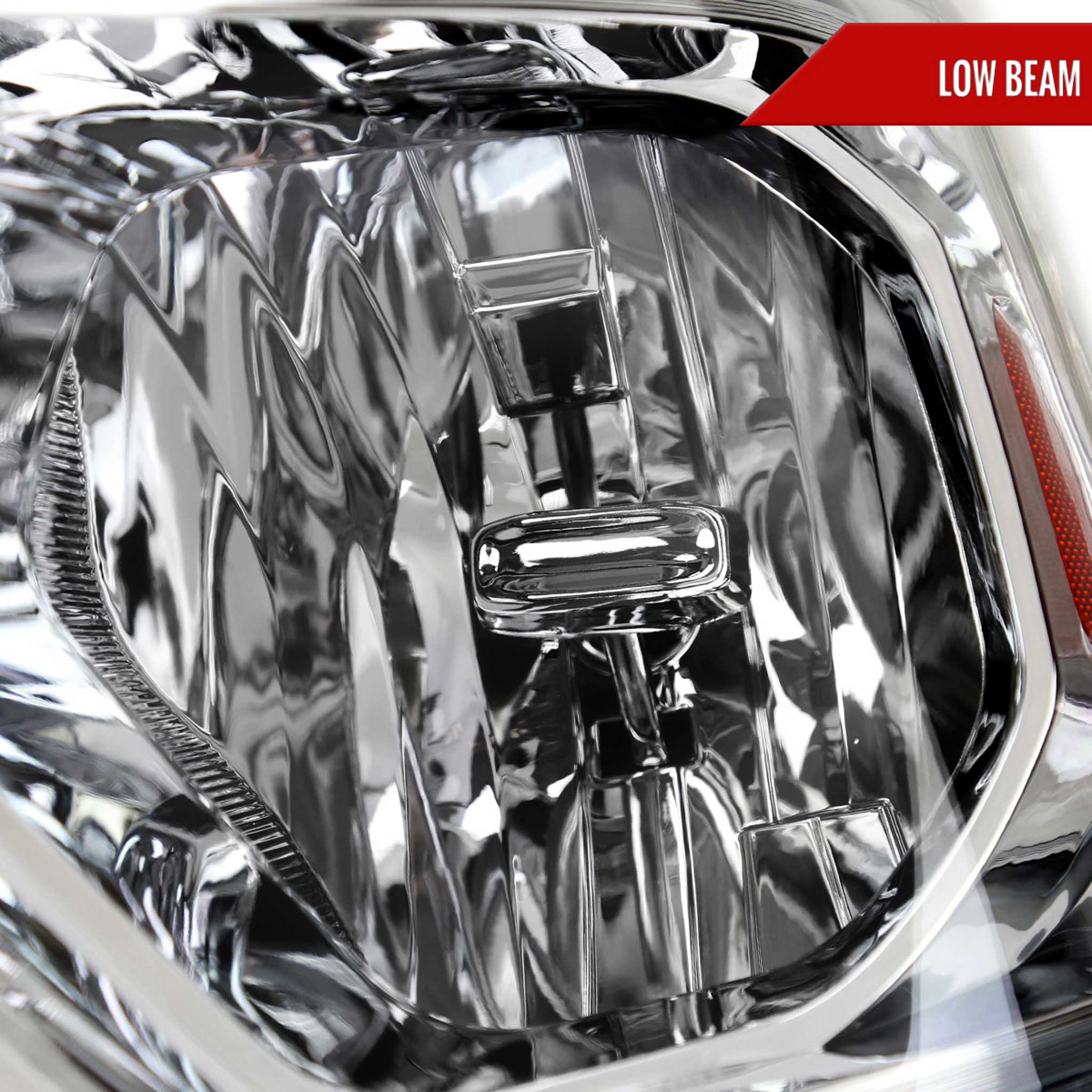 For Dodge RAM 1500 2019-2024 Factory Style Crystal Headlight Driver Side Only Chrome Housing Clear Lens - Image 3