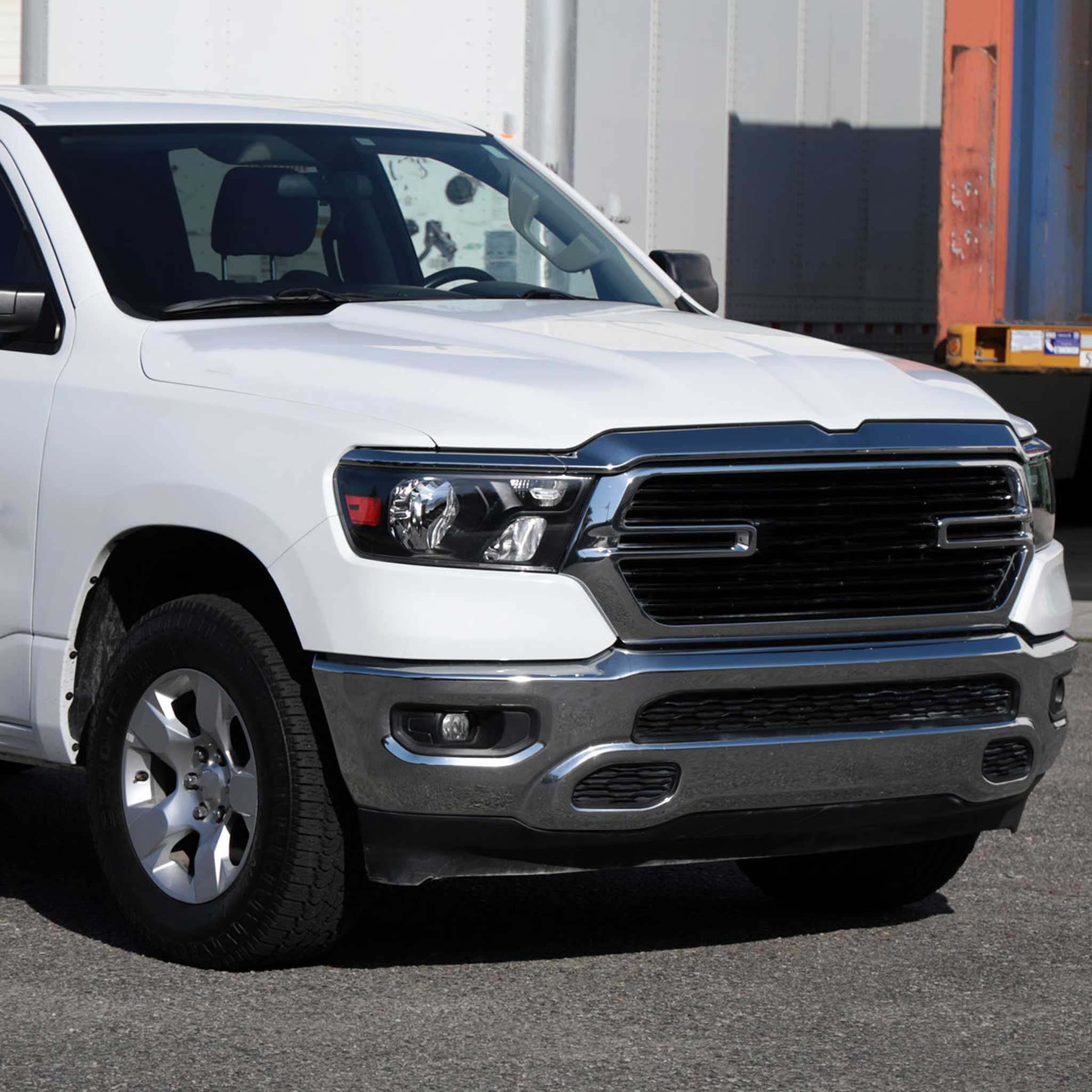 For Dodge RAM 1500 2019-2024 Factory Style Crystal Headlight Passenger Side Only Black Housing Clear Lens - Image 10