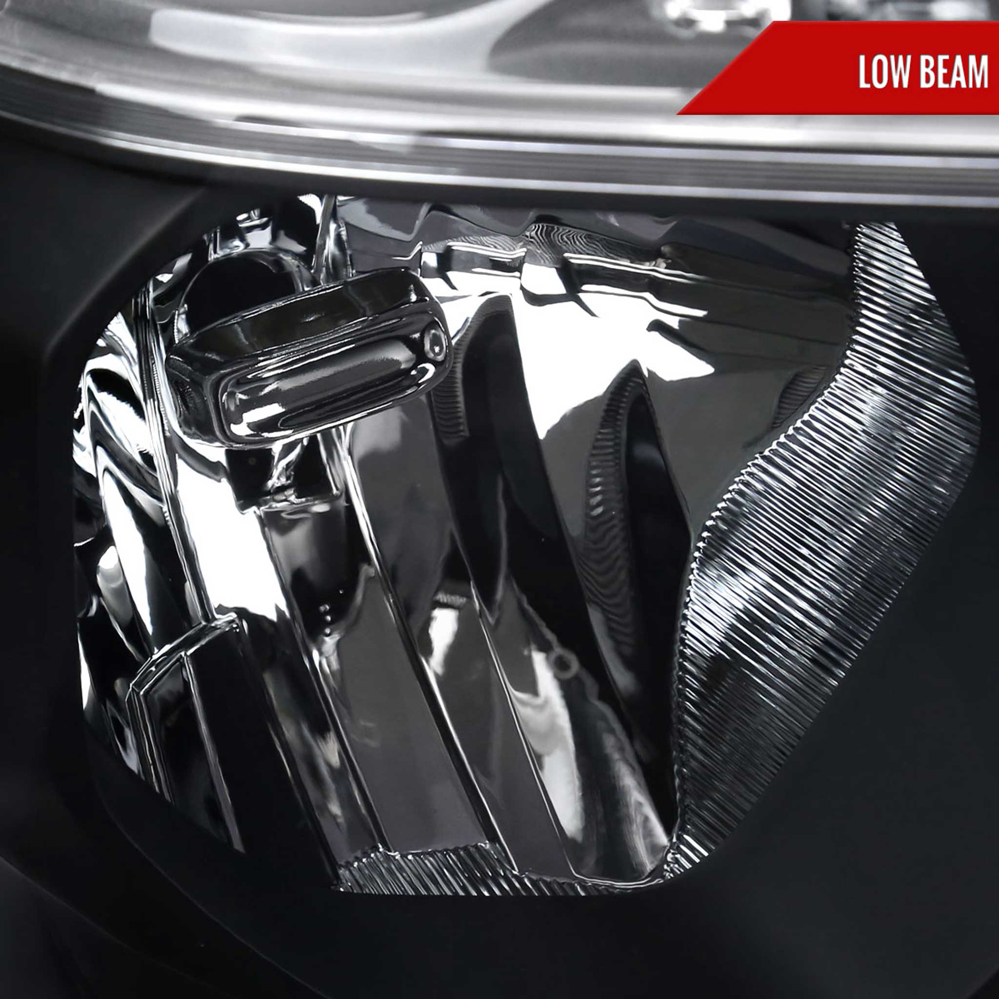 For Dodge RAM 1500 2019-2024 Factory Style Crystal Headlight Passenger Side Only Black Housing Clear Lens - Image 3