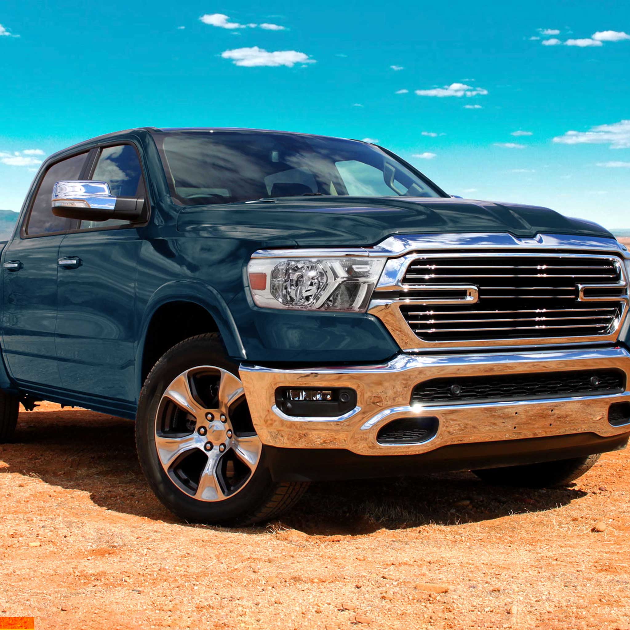 For Dodge RAM 1500 2019-2024 Factory Style Crystal Headlight Passenger Side Only Chrome Housing Clear Lens - Image 10