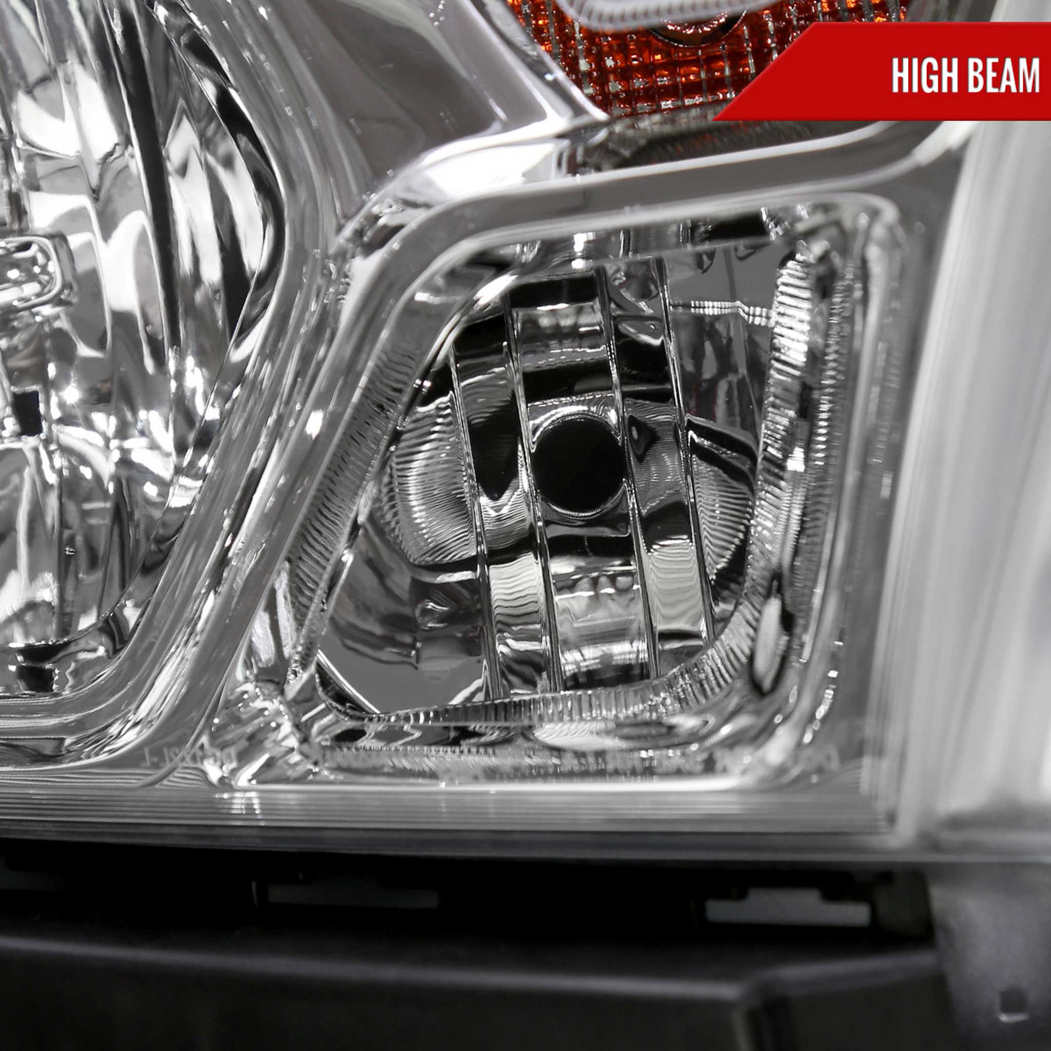 For Dodge RAM 1500 2019-2024 Factory Style Crystal Headlight Passenger Side Only Chrome Housing Clear Lens - Image 4