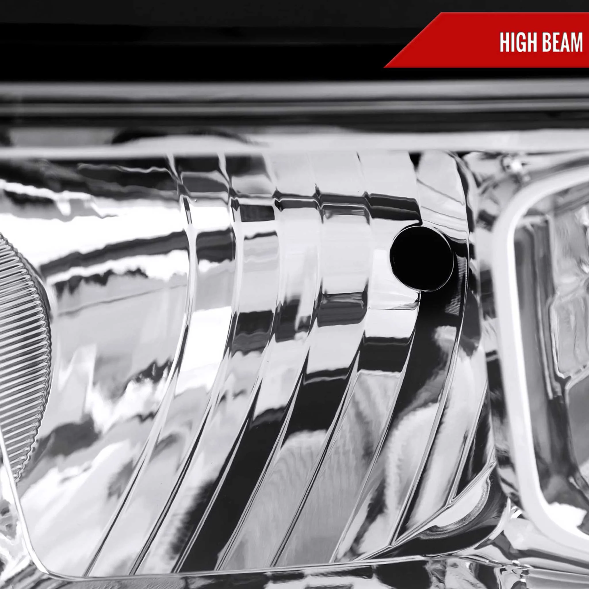 For Dodge RAM 2500 3500 2019-2024 Factory Style Crystal Headlight Driver Side Only Chrome Housing Clear Lens - Image 4