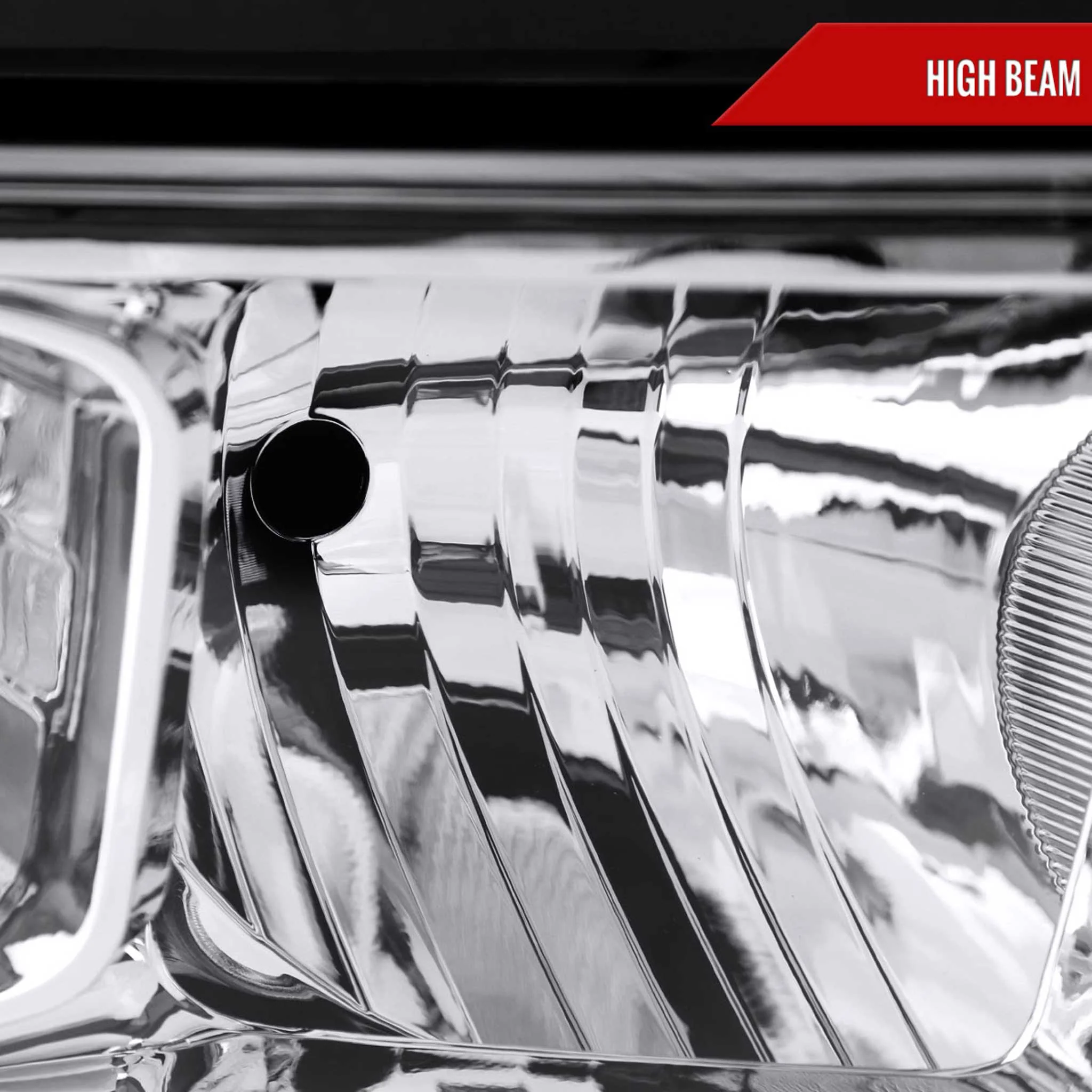 For Dodge RAM 2500 3500 2019-2024 Factory Style Crystal Headlight Passenger Side Only Chrome Housing Clear Lens - Image 4