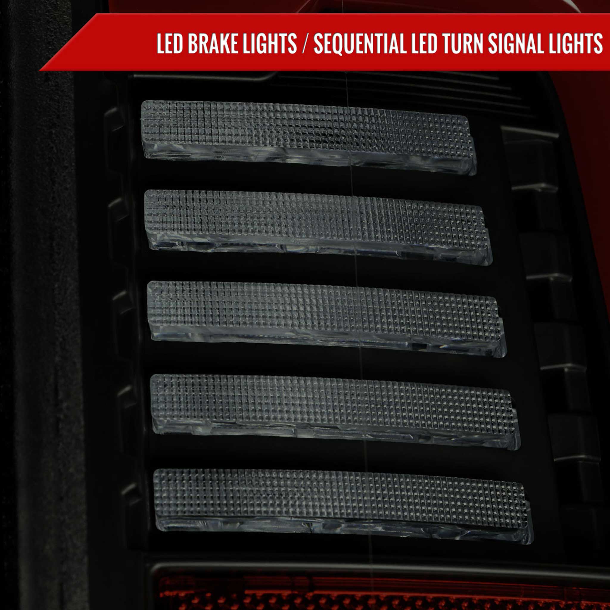 For Dodge RAM 2500/3500 2019-2024 LED Sequential Signal Tail Lights Black Housing Smoked Lens - Image 5