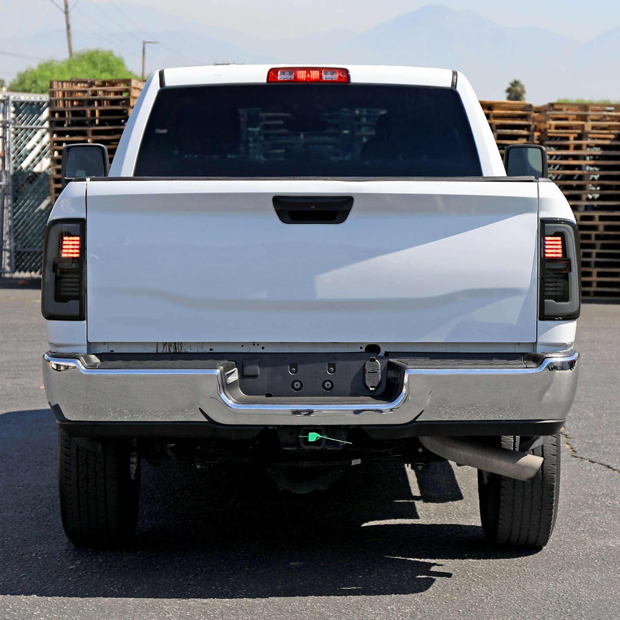For Dodge RAM 2500/3500 2019-2024 LED Sequential Signal Tail Lights Glossy Black Housing Dark Smoked Lens - Image 10