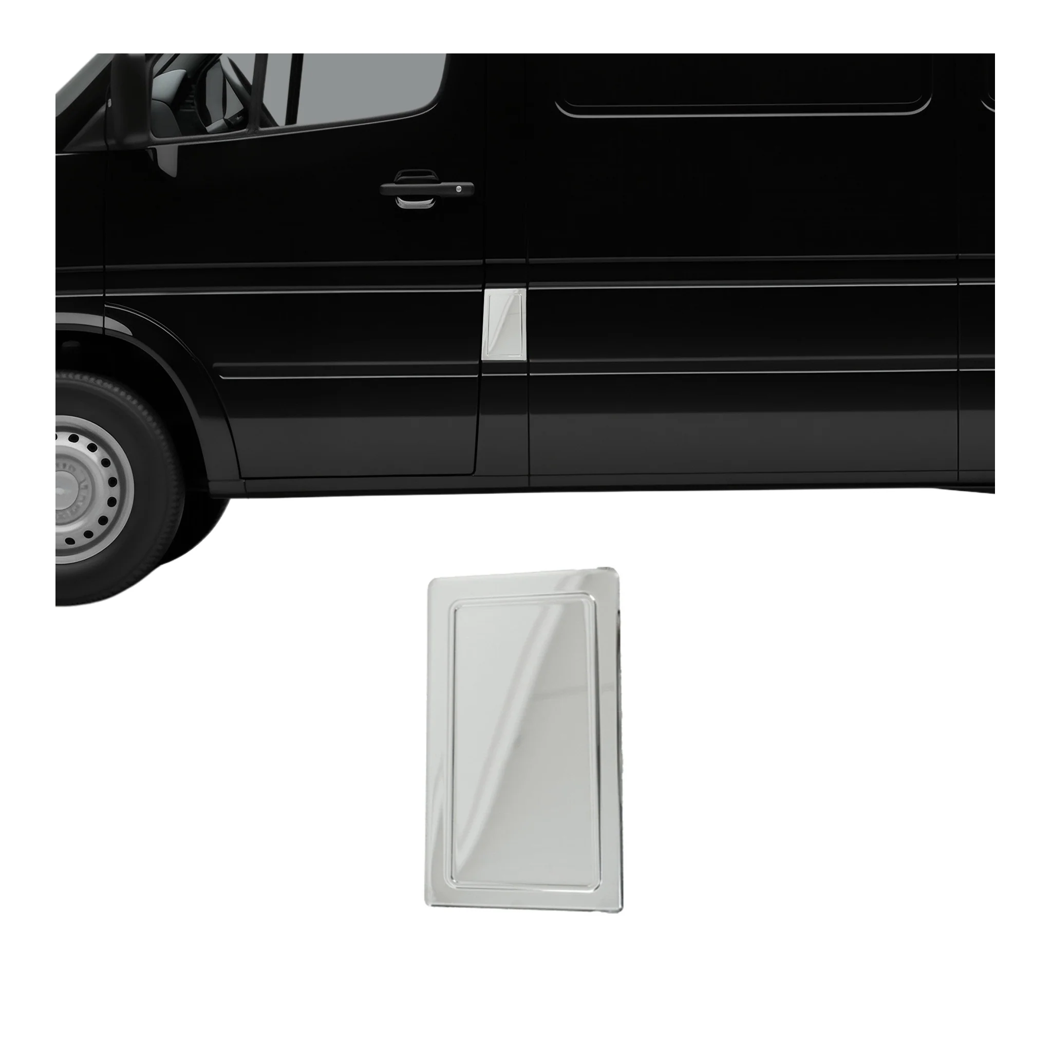 2003-2006 Dodge Sprinter Fuel Caps Cover Gas Cap Cover Stainless Steel Silver