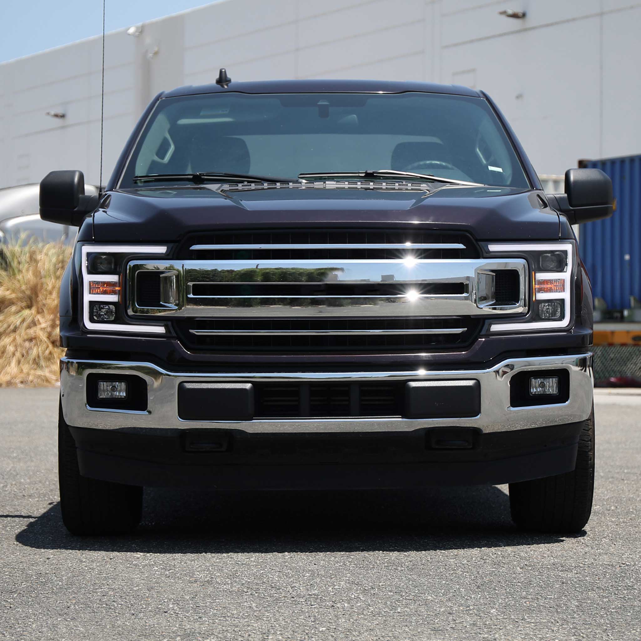 For Ford F-150 2018-2020 LED C Bar Projector Headlights Black Housing Clear Lens - Image 10