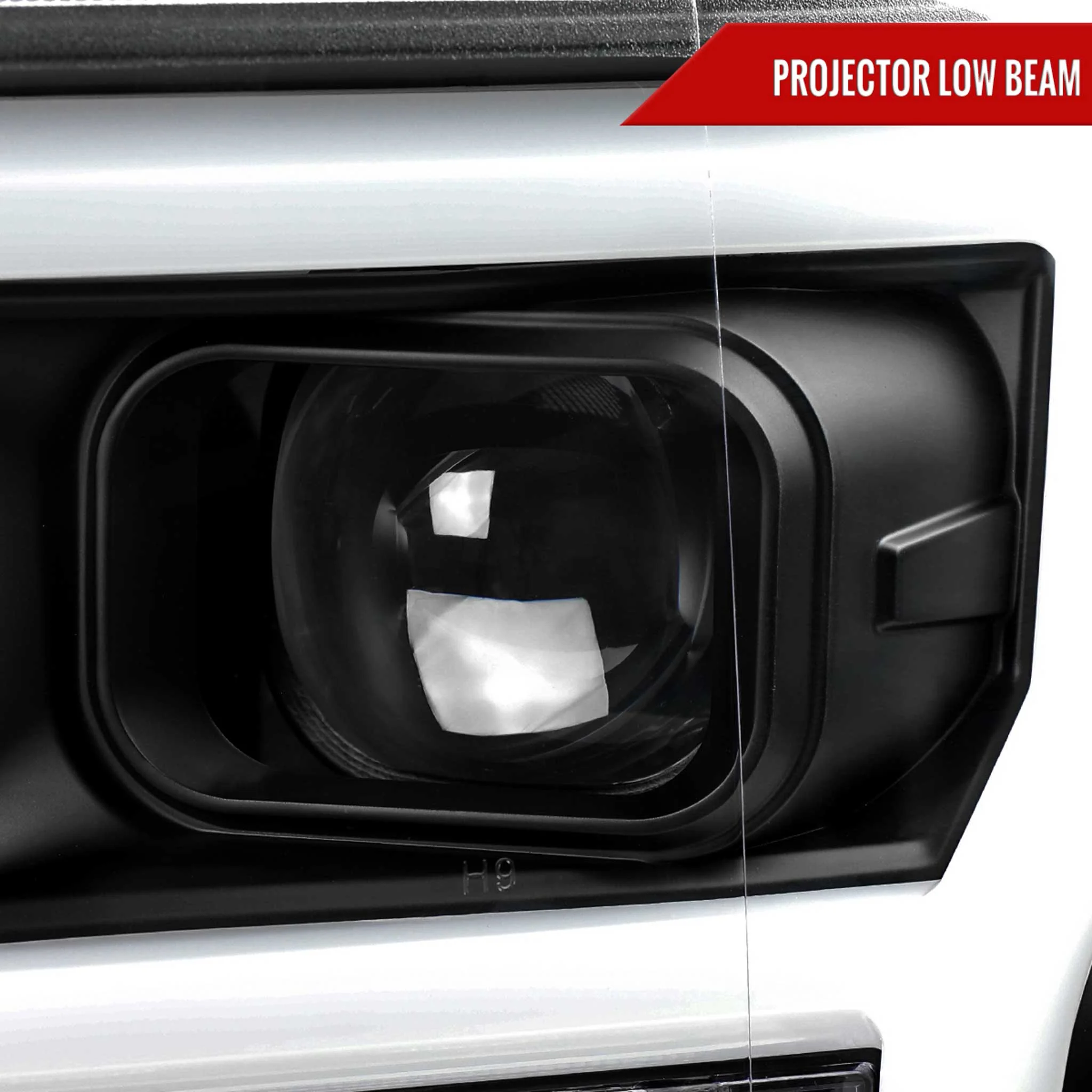 For Ford F-150 2018-2020 LED C Bar Projector Headlights Black Housing Clear Lens - Image 3
