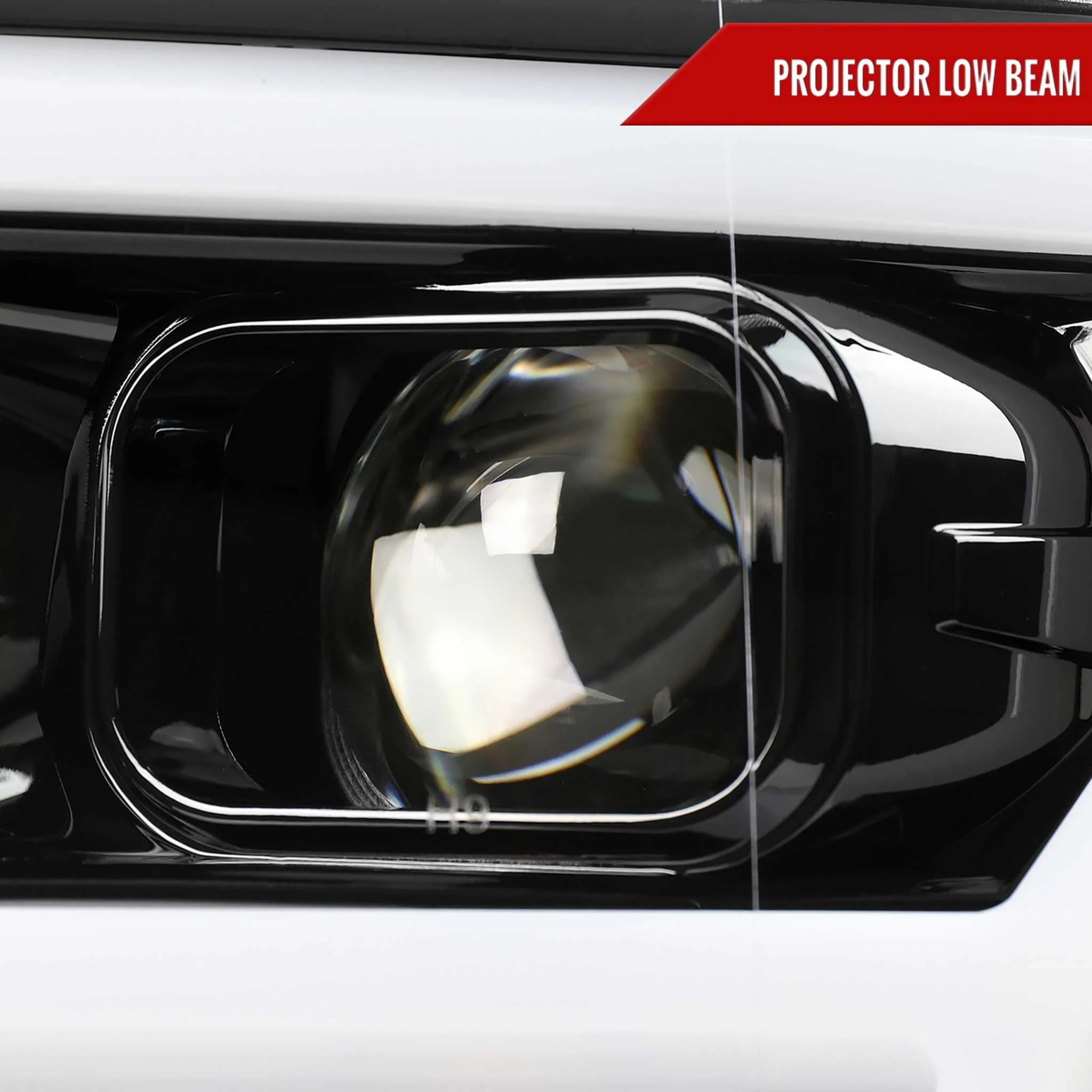 For Ford F-150 2018-2020 LED C Bar Projector Headlights Glossy Black Housing Clear Lens - Image 3