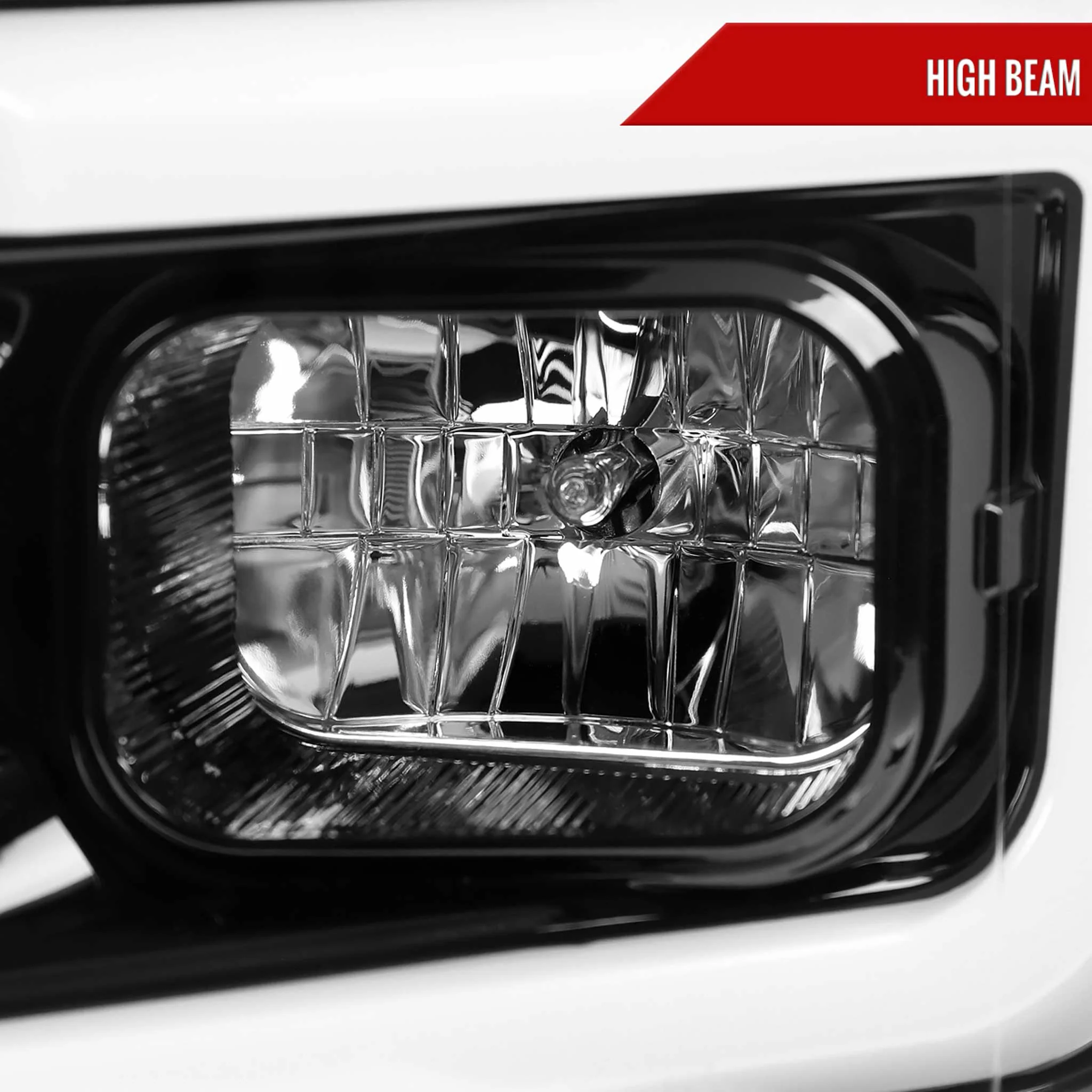 For Ford F-150 2018-2020 LED C Bar Projector Headlights Glossy Black Housing Clear Lens - Image 4