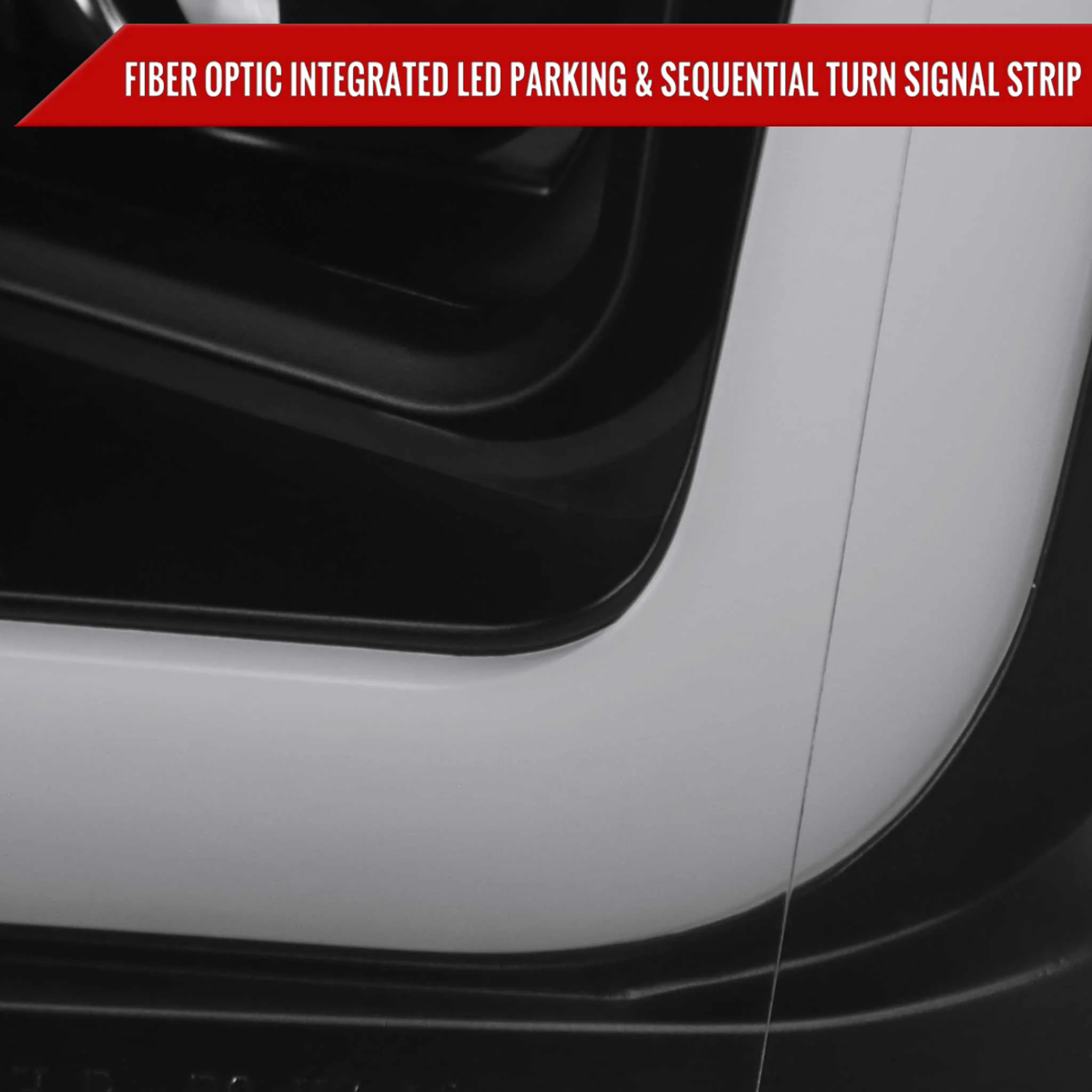 For Ford F-150 2018-2020 LED C-Bar Projector Headlights Turn Signal Lights Matte Black Housing Clear Lens - Image 5