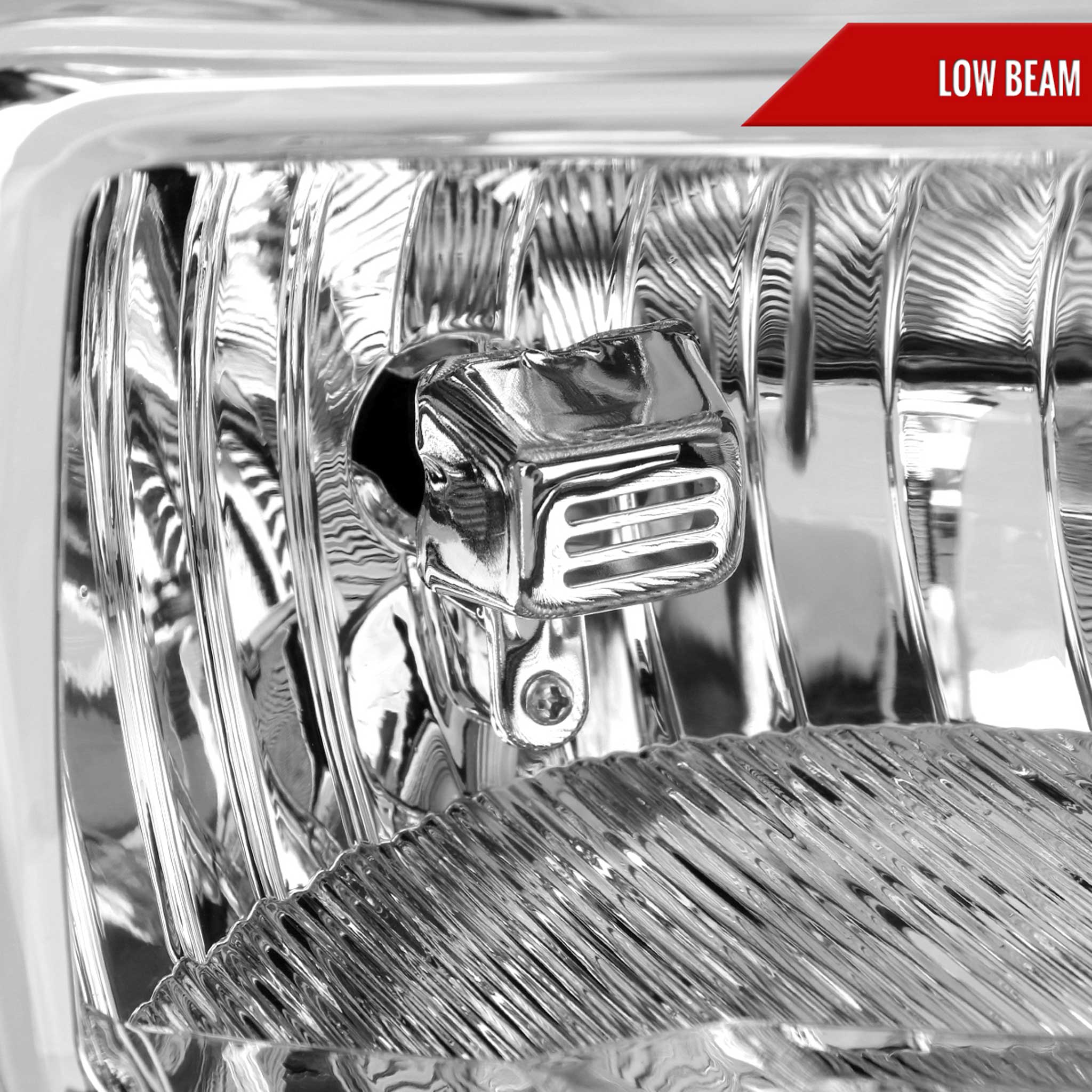 For Ford F-150 2021-2023 Factory Style Headlight Chrome Housing Clear Lens Passenger Side Only - Image 3