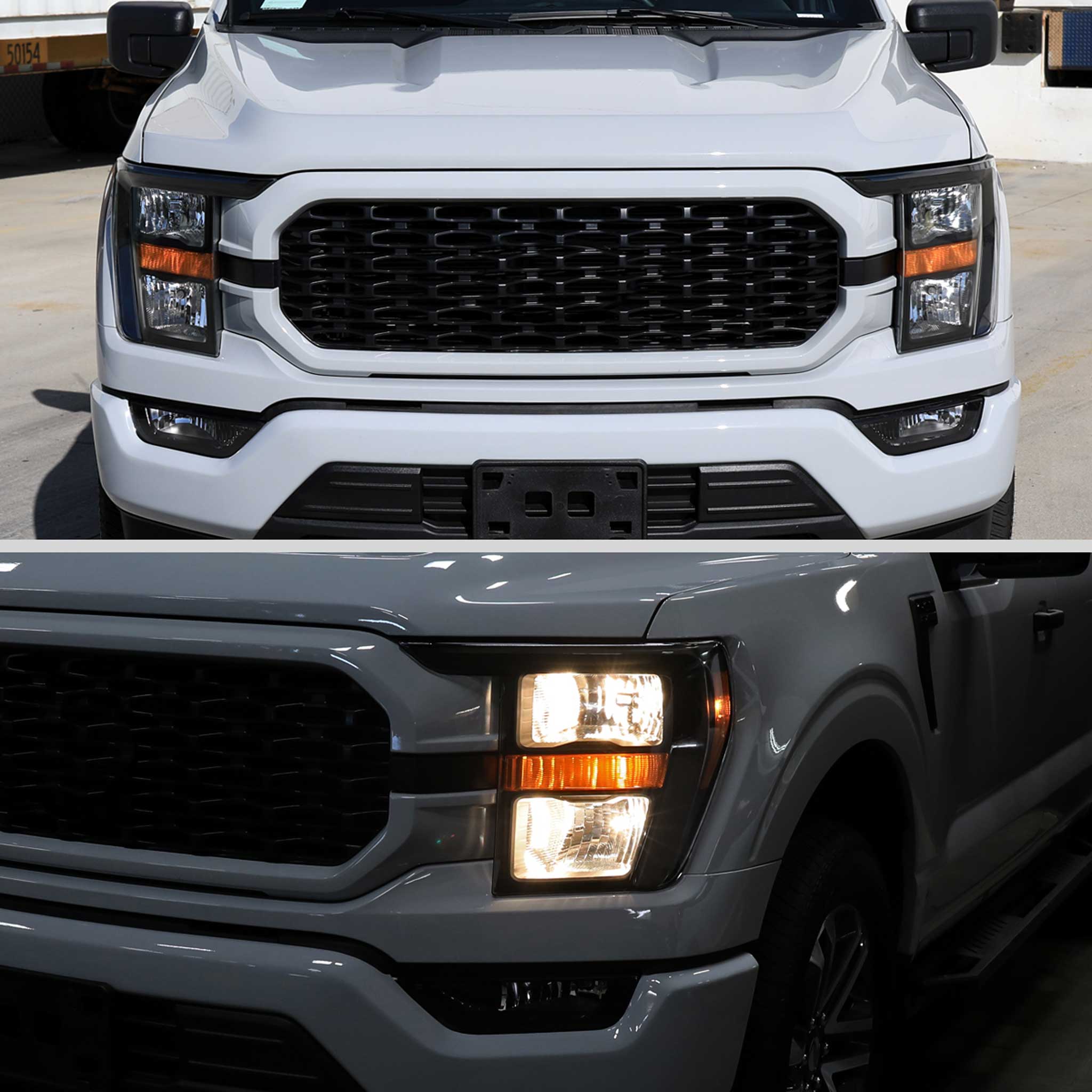 For Ford F-150 2021-2023 Factory Style Headlight Matte Black Housing Clear Lens Driver Side Only - Image 12
