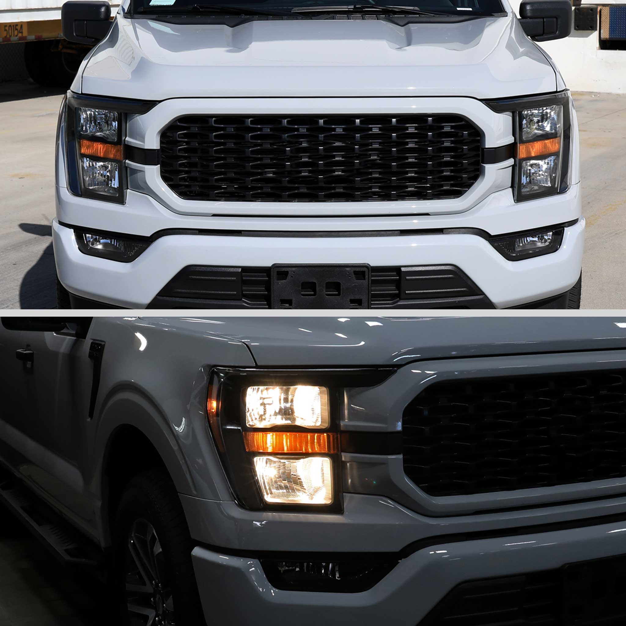 For Ford F-150 2021-2023 Factory Style Headlight Matte Black Housing Clear Lens Passenger Side Only - Image 12