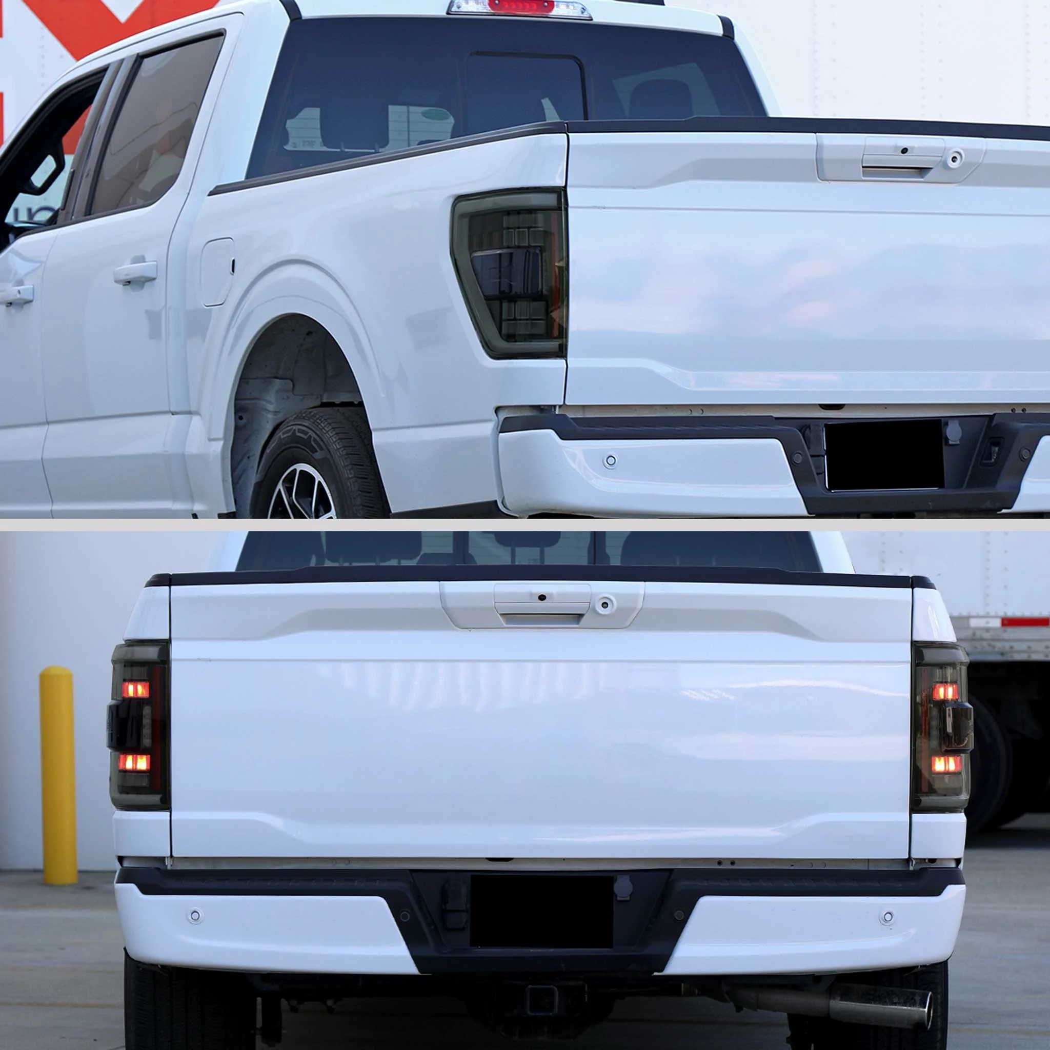 For Ford F-150 2021-2023 Ful LED Tail Light Black Housing Smoked Lens - Image 9