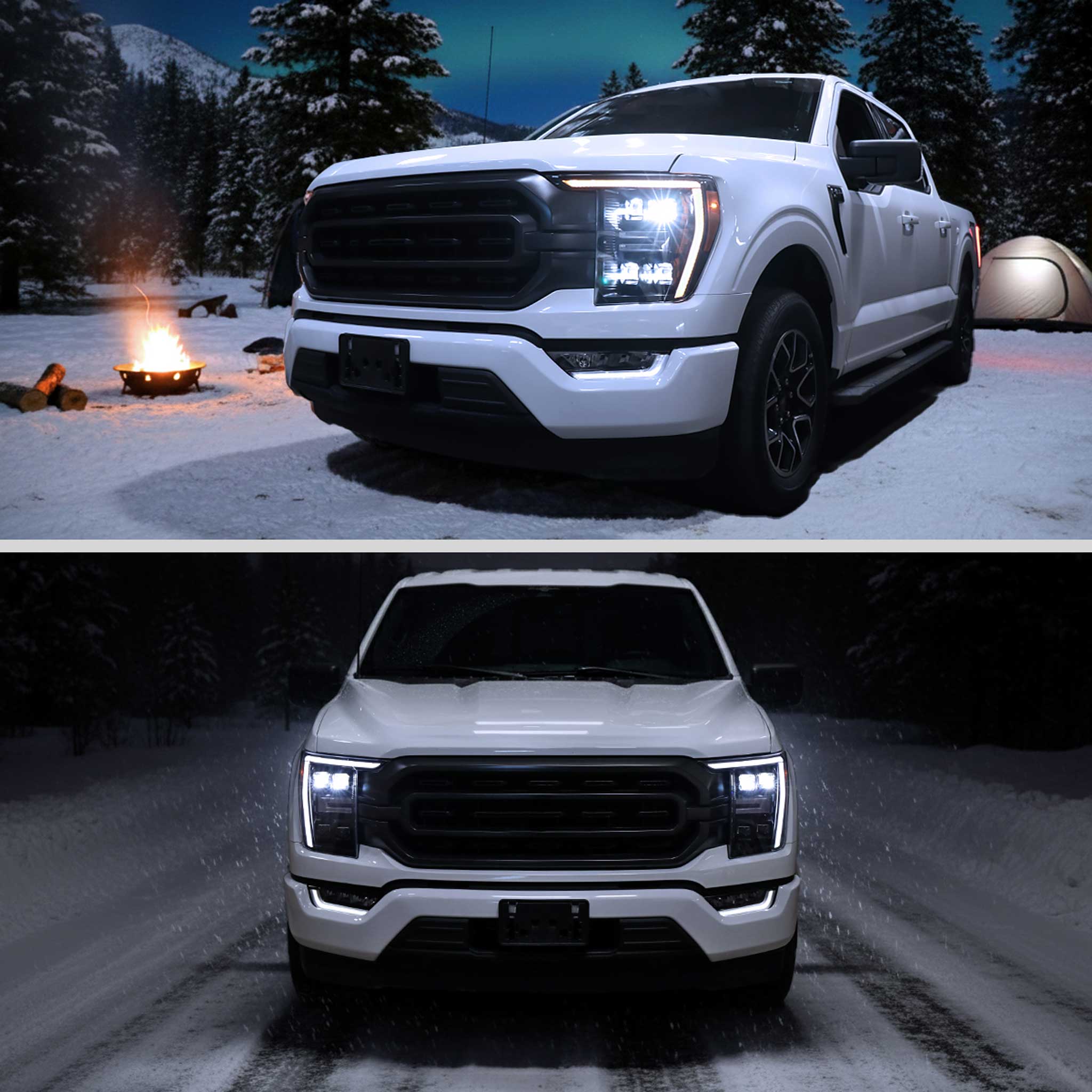 For Ford F-150 2021-2023 Full LED Projector Headlights Sequential DRL Black Housing Smoked Lens - Image 11