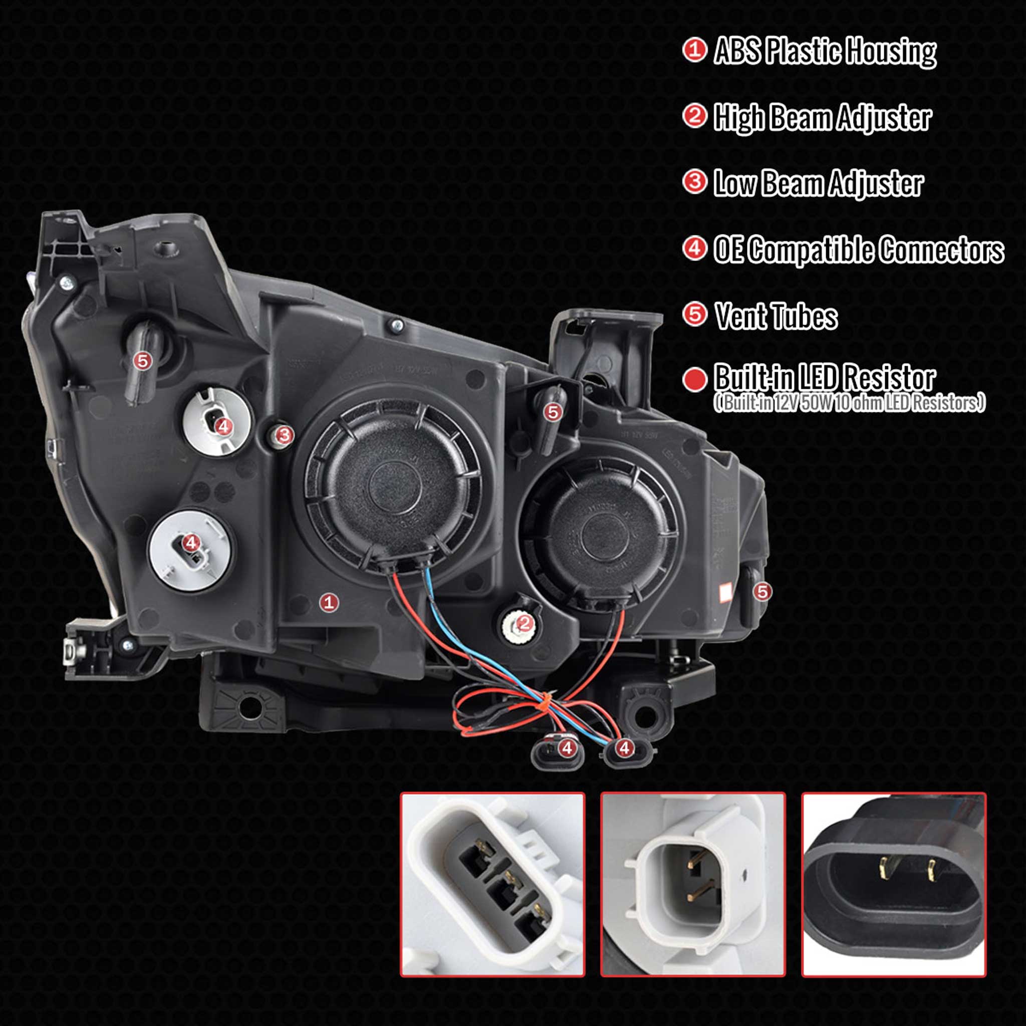 For Honda Civic 2016-2021 Full LED Projector Headlights Sequential DRL Black Smoked Lens Glossy - Image 5