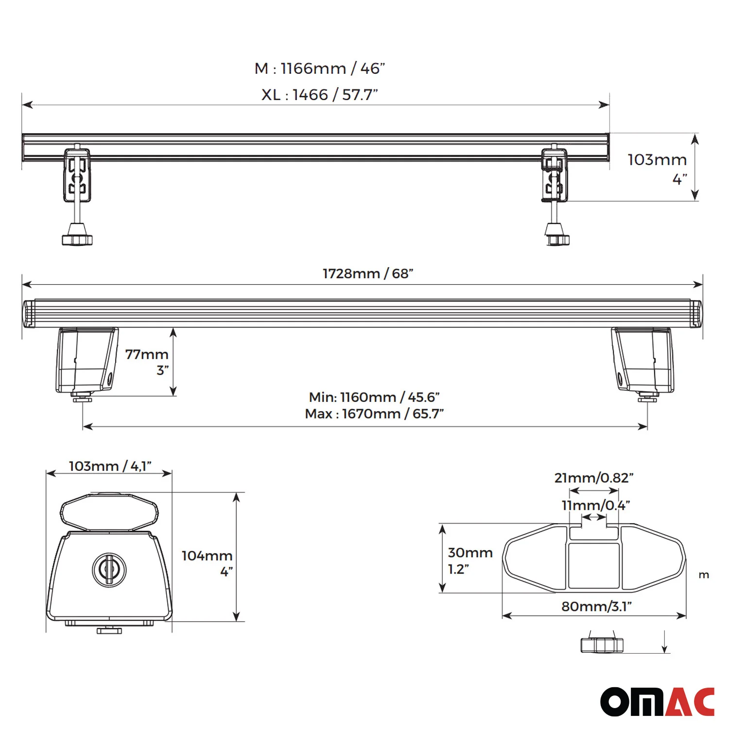2022-2026 Hyundai Santa Cruz Truck Bed Rack System Alu Pick Up Sliding Rack 4Pcs - Image 6