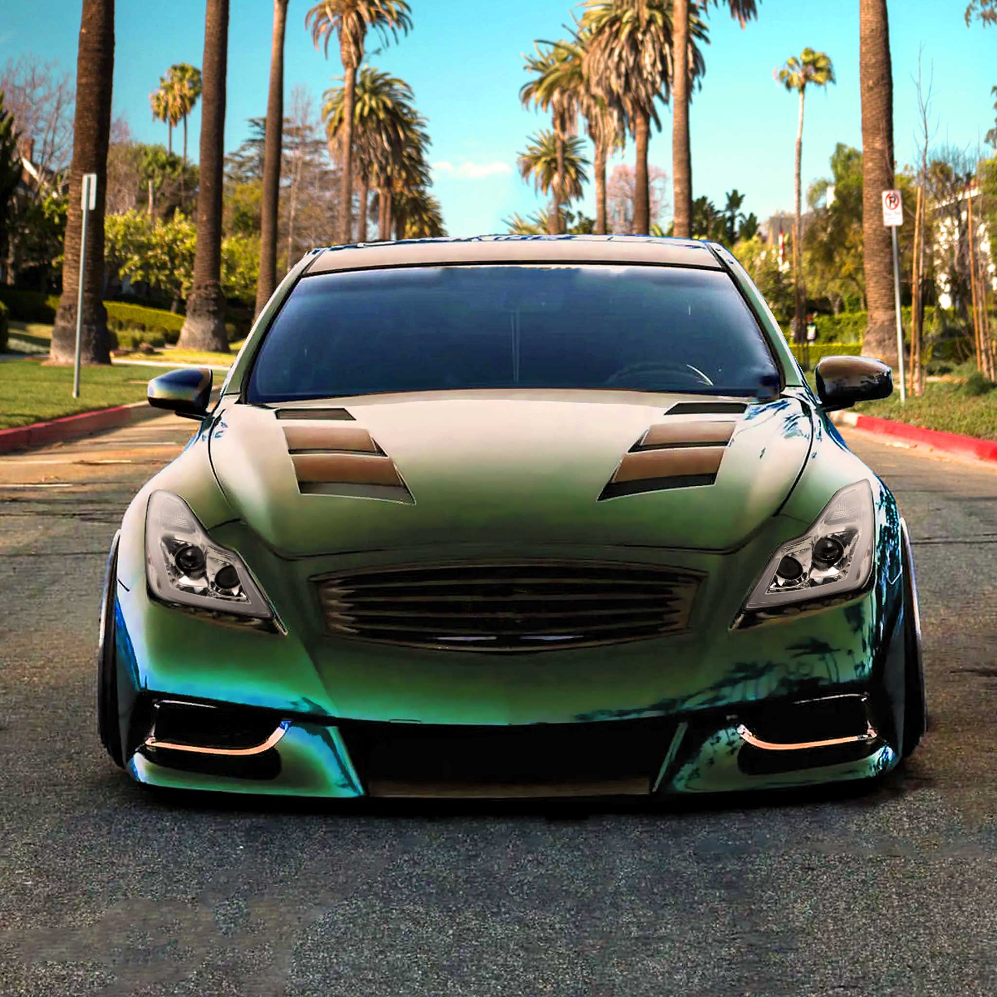 For Infiniti G37 2008-13 / Q60 Coupe 2014-15 LED Projector Headlights Sequential Chrome Housing Clear Lens Switchback - Image 9