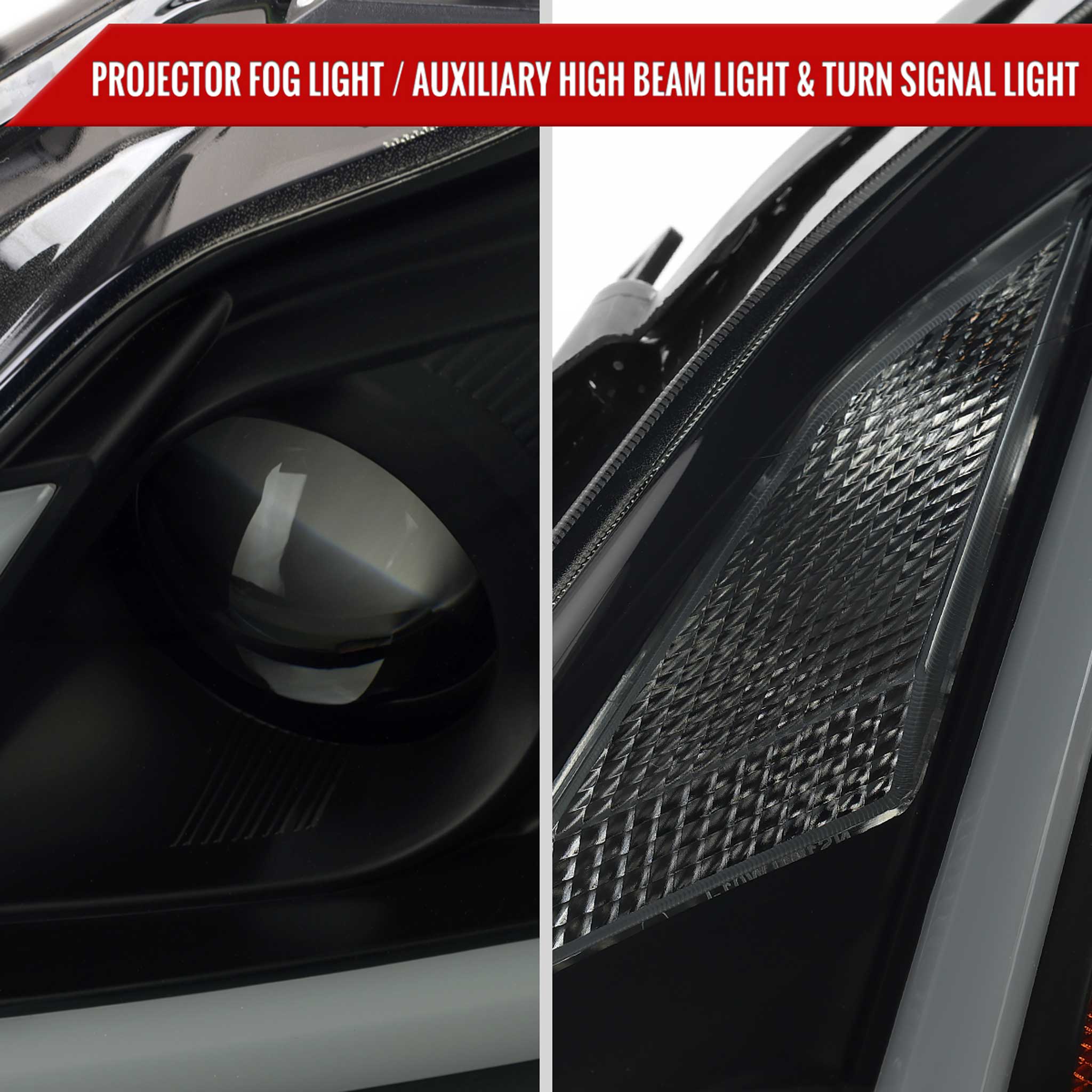 For Infiniti G37 2008-13 / Q60 Coupe 2014-15 LED Projector Headlights Sequential Matte Black Smoked Lens Switchback - Image 6
