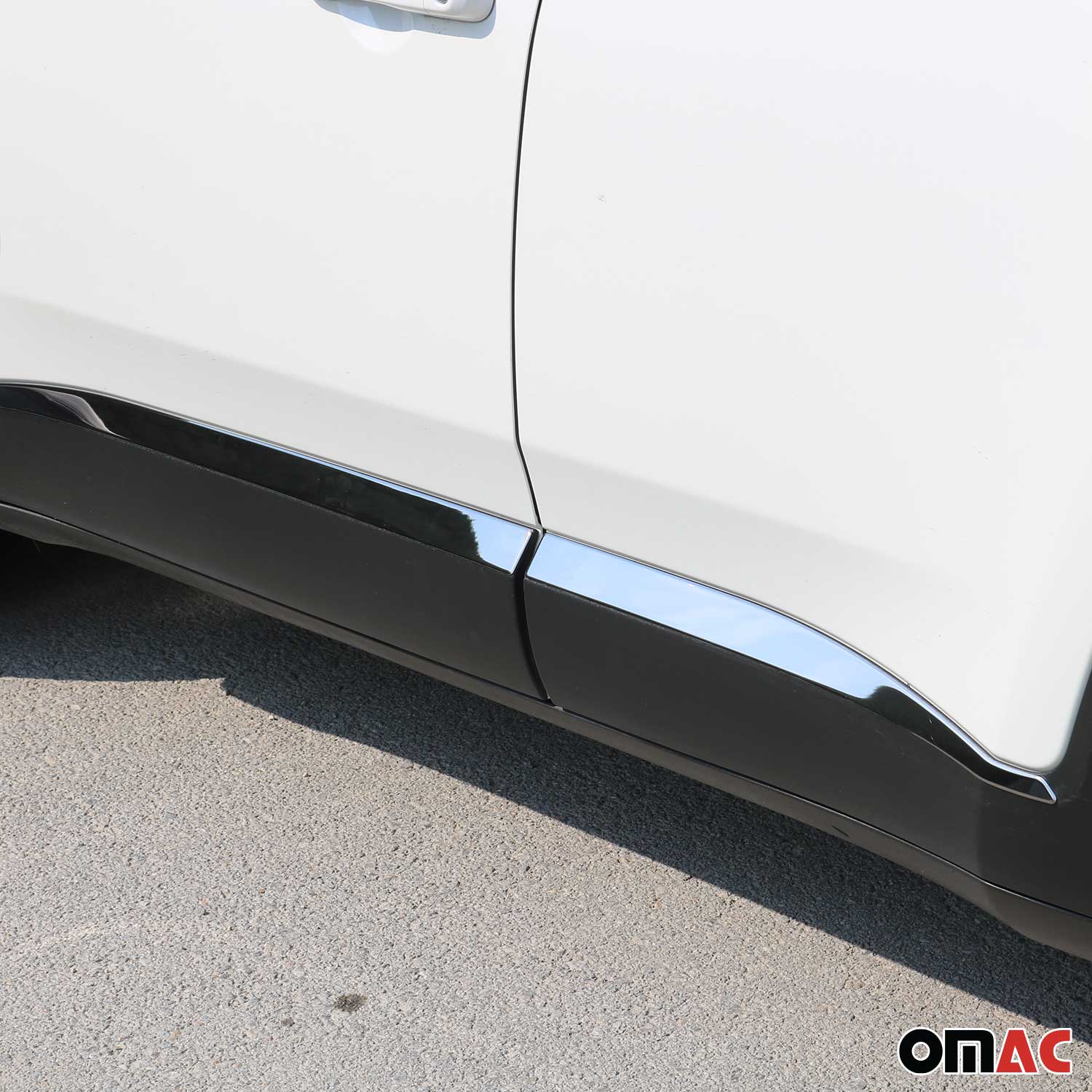 2019-2024 Jeep Renegade Side Door Molding Trim Skirt Garnish Steel Dark 4Pcs - Image 3