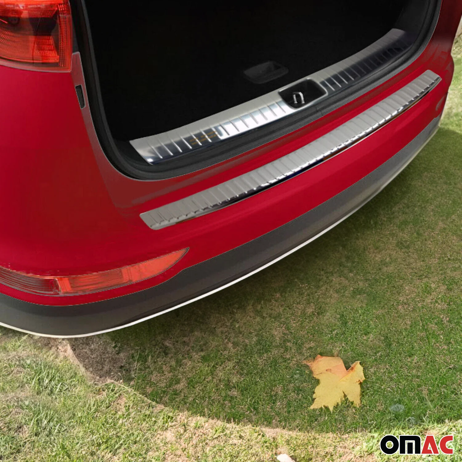 2017-2019 Kia Sportage Rear Bumper Guard & Trunk Sill Cover Silver Stainless Steel Chrome 2Pcs Set - Image 2