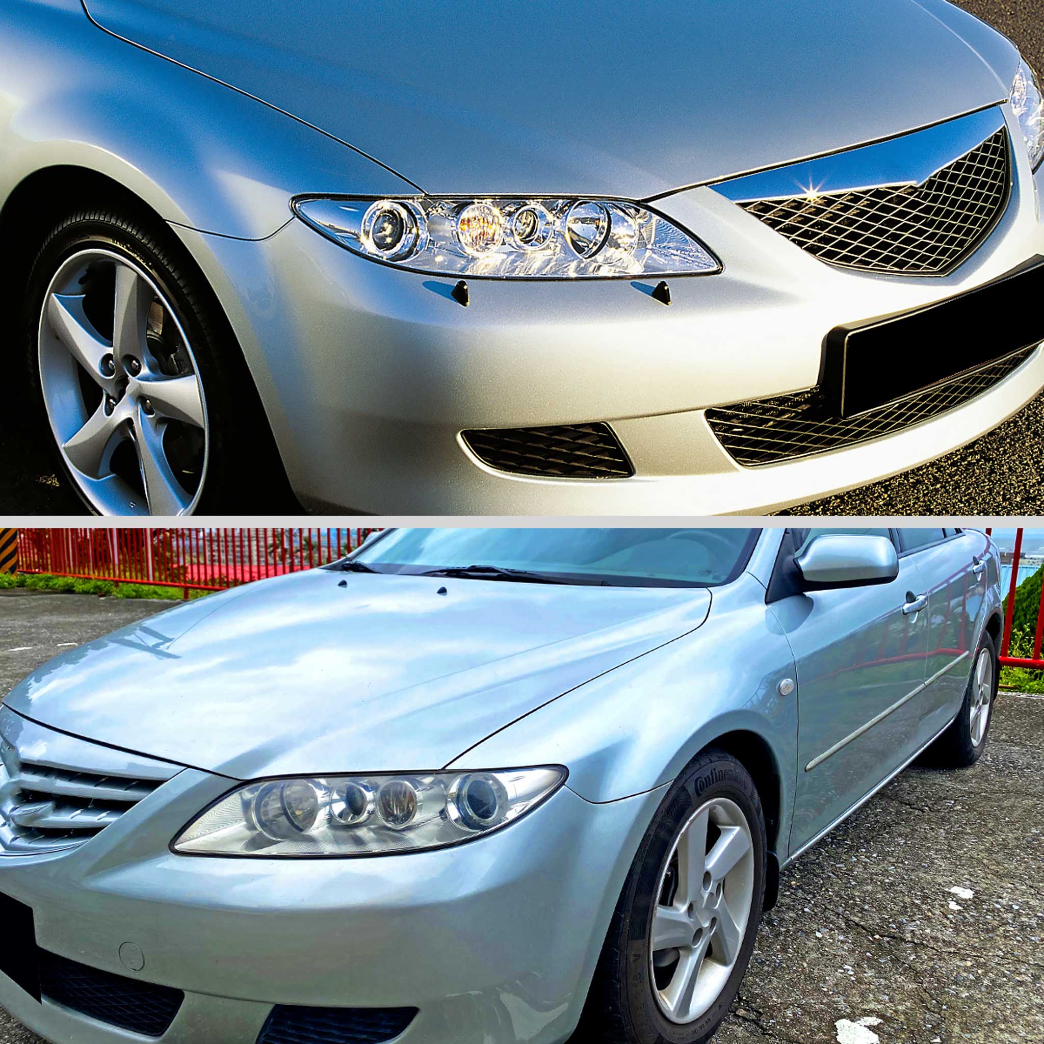 For Mazda 6 2003-2005 Factory Style Projector Headlights Chrome Housing Clear Lens - Image 11