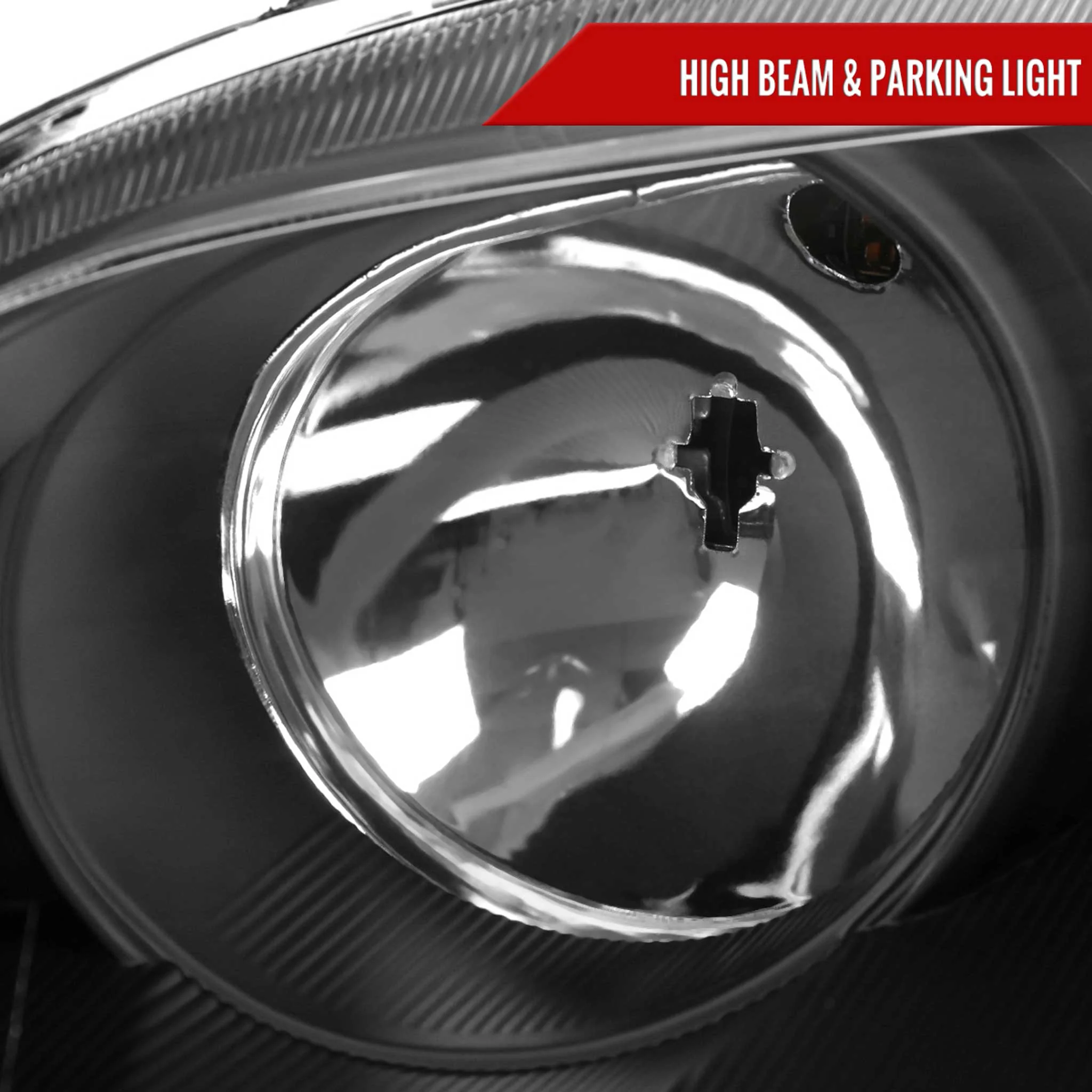 For Mazda 6 2003-2005 Factory Style Projector Headlights Matte Black Housing Clear Lens - Image 4