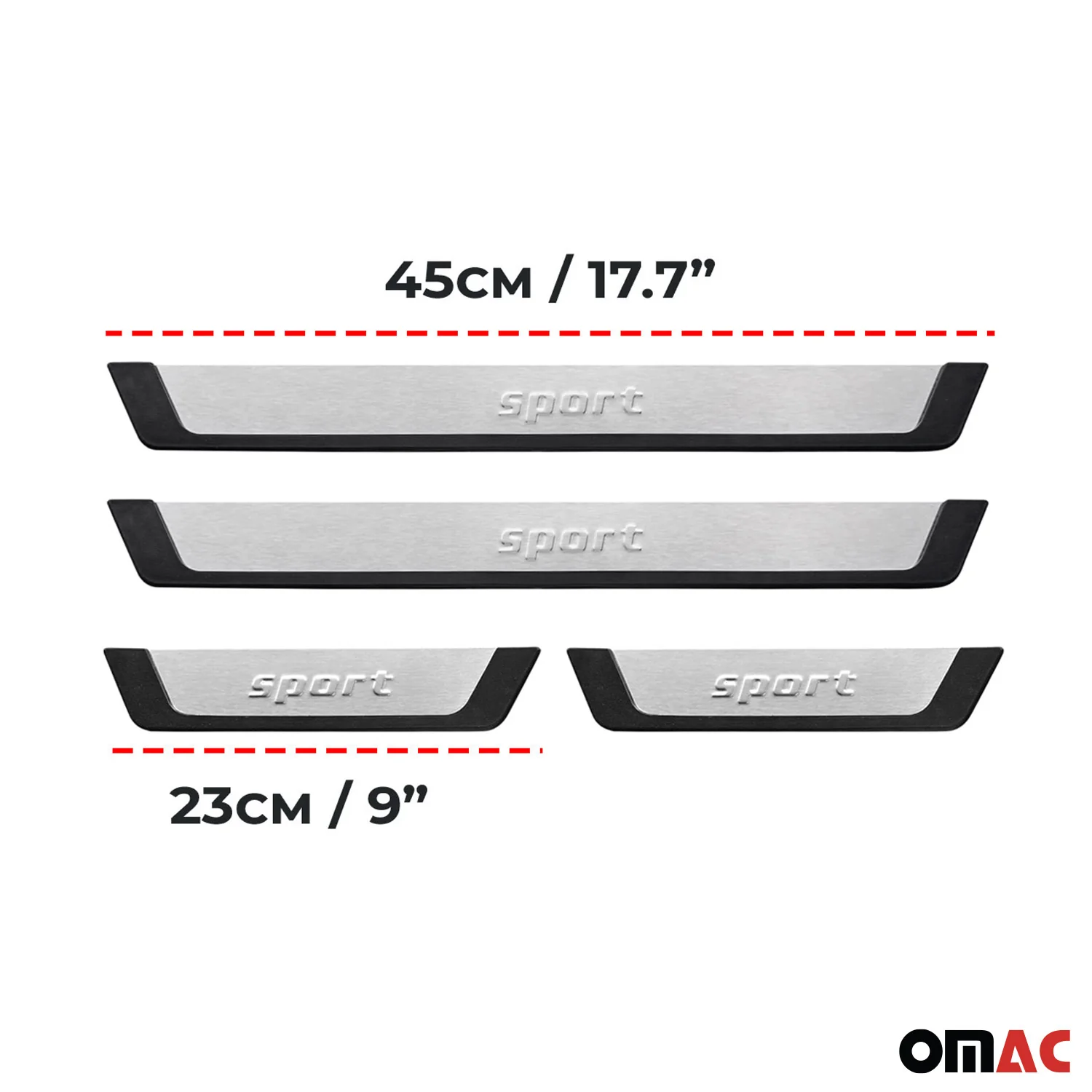 Mitsubishi Galant Door Sill Scuff Plate Scratch Protector Sport Brushed Stainless Steel 4Pcs - Image 3
