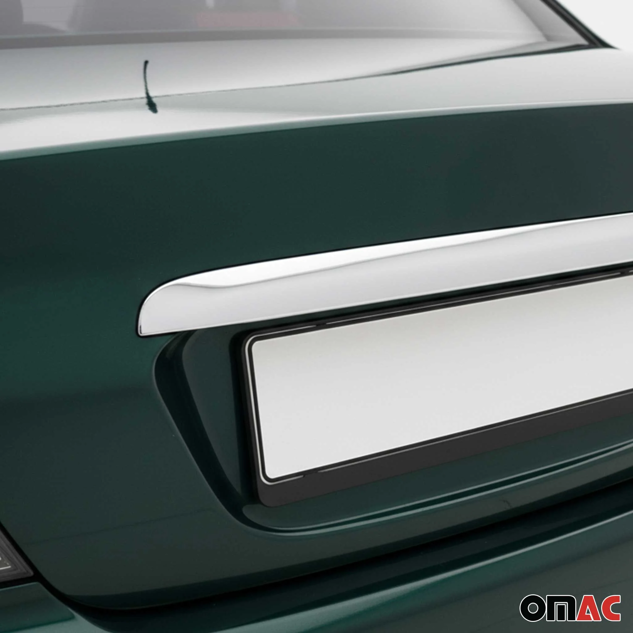 2004-2006 Mitsubishi Lancer VII Rear Trunk Molding Trim Stainless Steel Silver 1Pc - Image 3