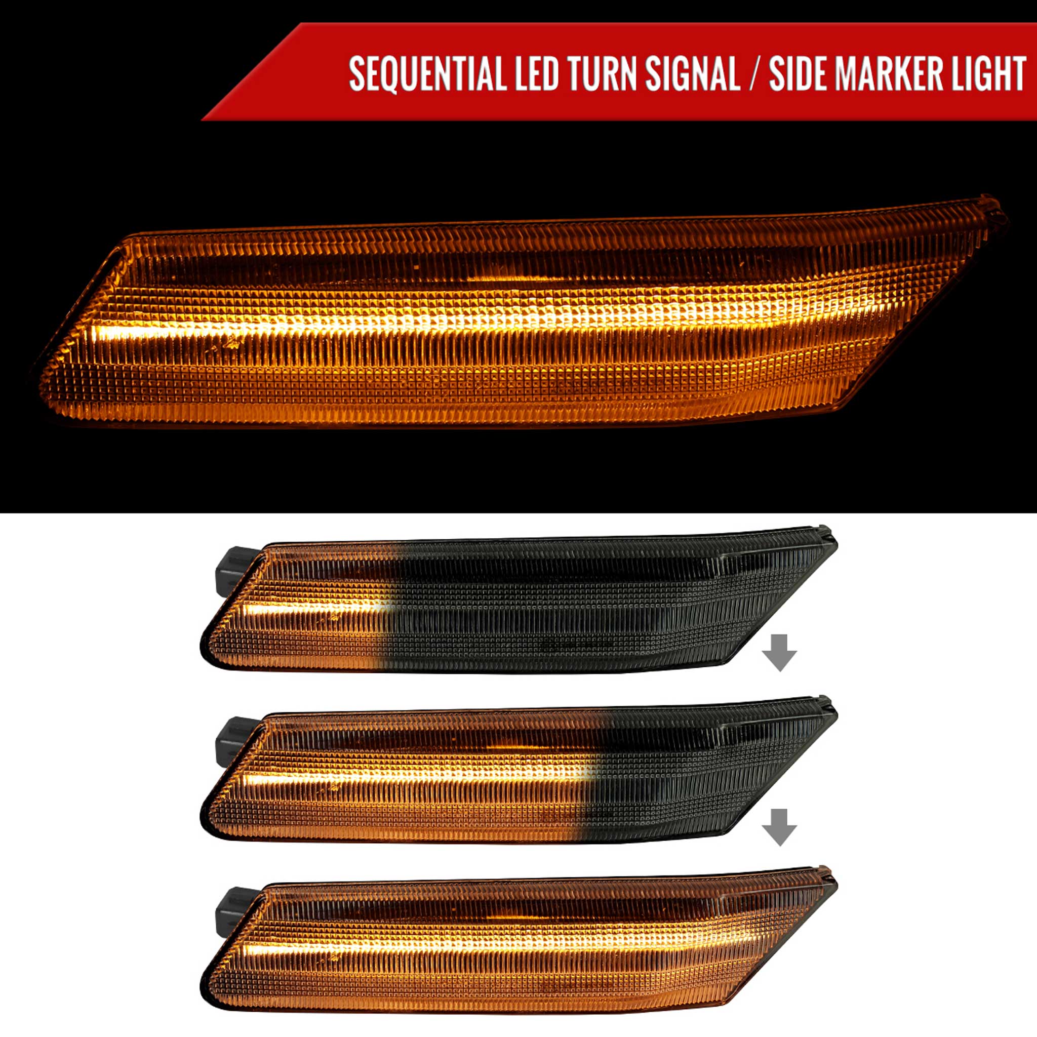For Porsche 911 997/ 987 987C 2006-2011 LED Turn Signal Smoke With Seqential - Image 2