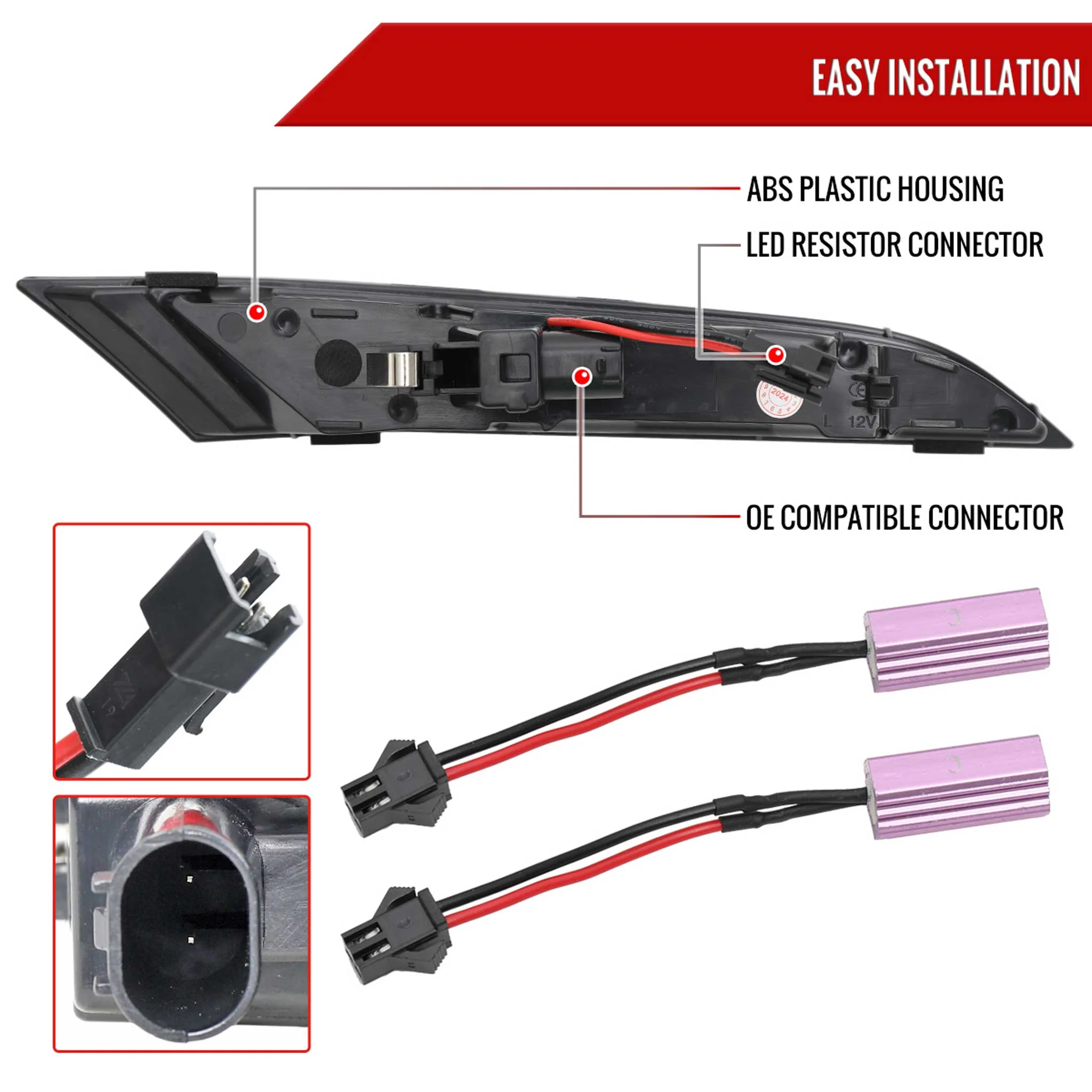 For Porsche 911 997/992 2019-2025 LED Turn Signal Light Clear With Sequental - Image 6