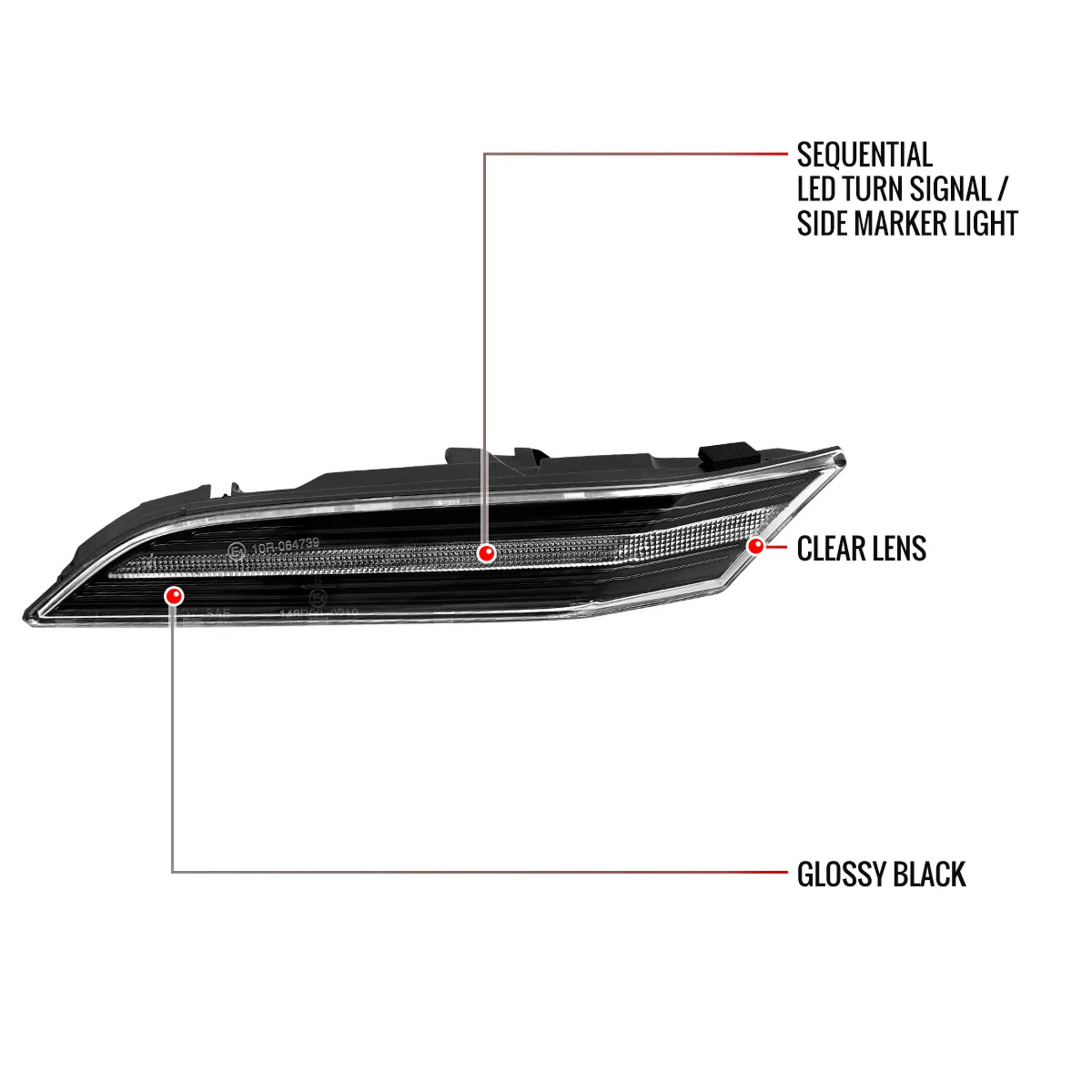 For Porsche 911 997/992 2019-2025 LED Turn Signal Light Clear With Sequental - Image 7