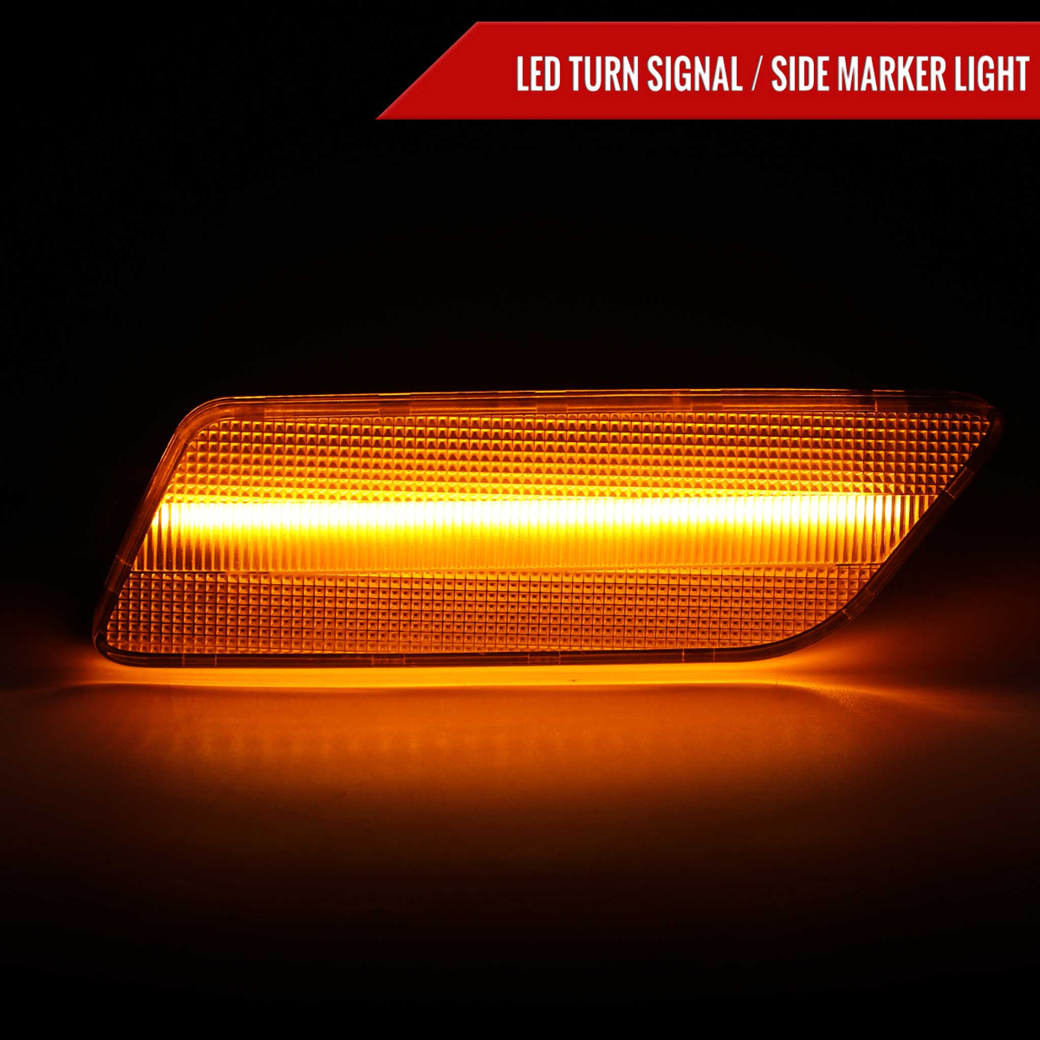For Porsche Macan 2014-2022 Front Bumper LED Side Marker Turn Signal Lights Chrome Housing Clear Lens - Image 2