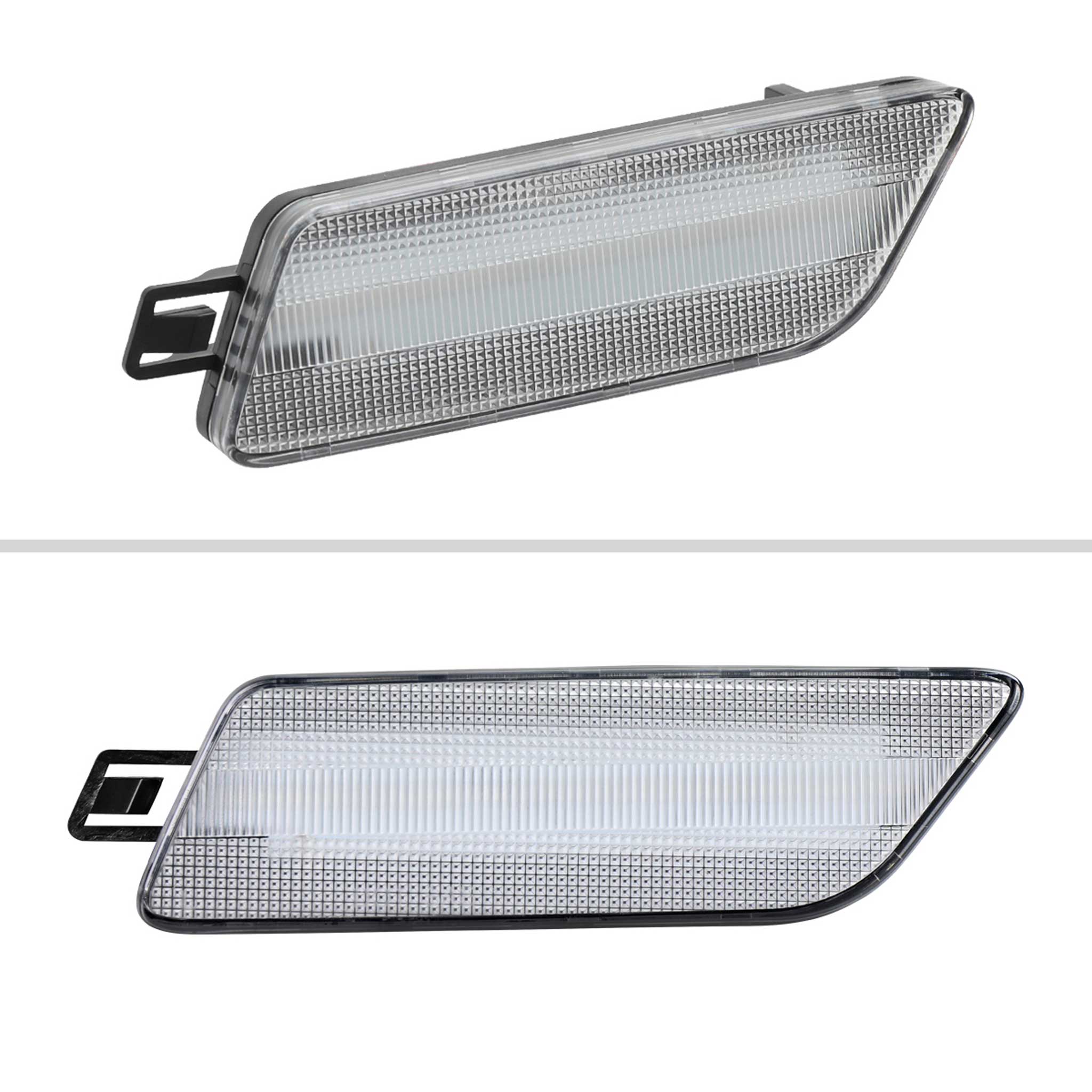 For Porsche Macan 2014-2022 Front Bumper LED Side Marker Turn Signal Lights Chrome Housing Clear Lens - Image 3