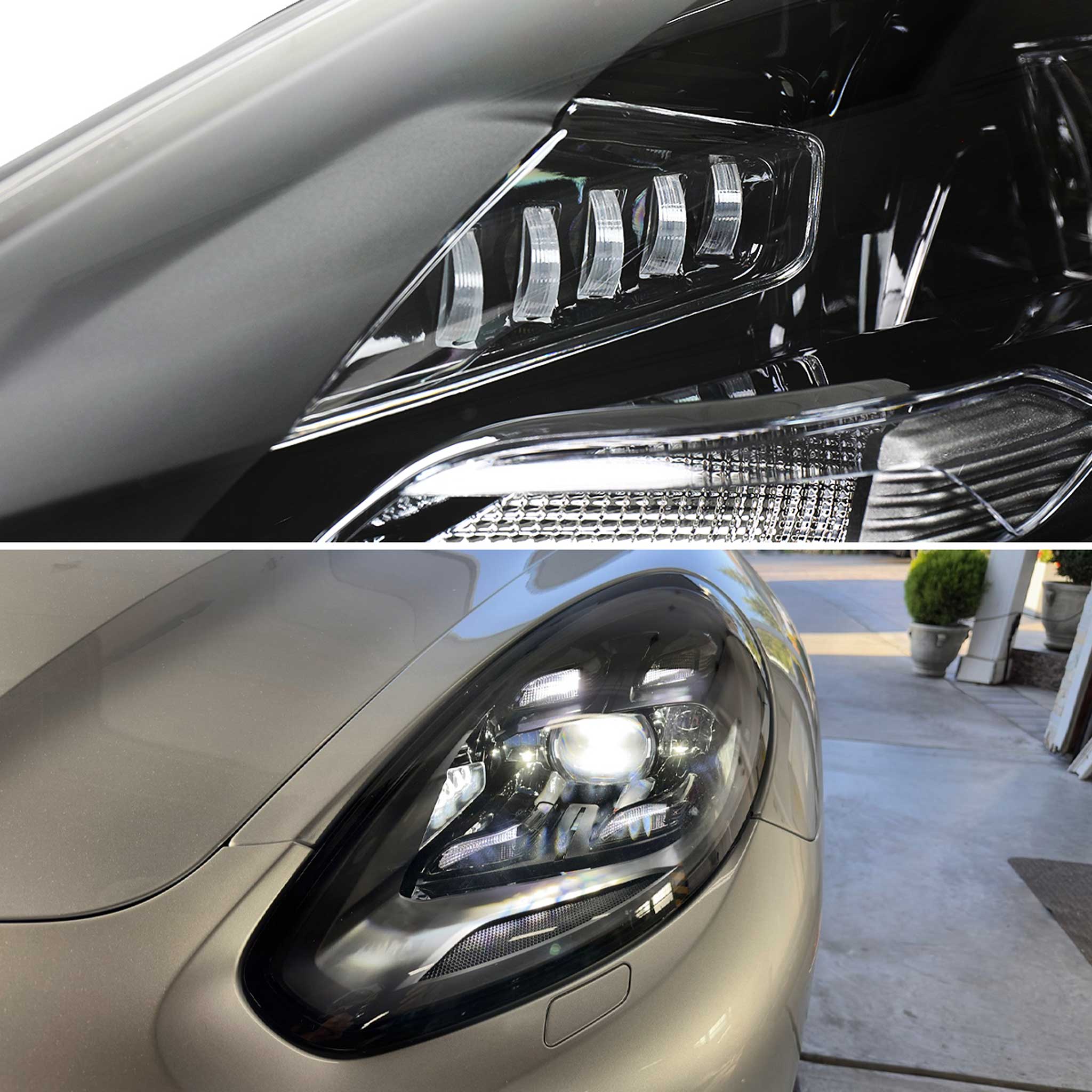 For Porsche Panamera 2017-2022 Matrix LED Projector Headlights DRL Matte Black Clear Lens Glossy Trim - Image 7